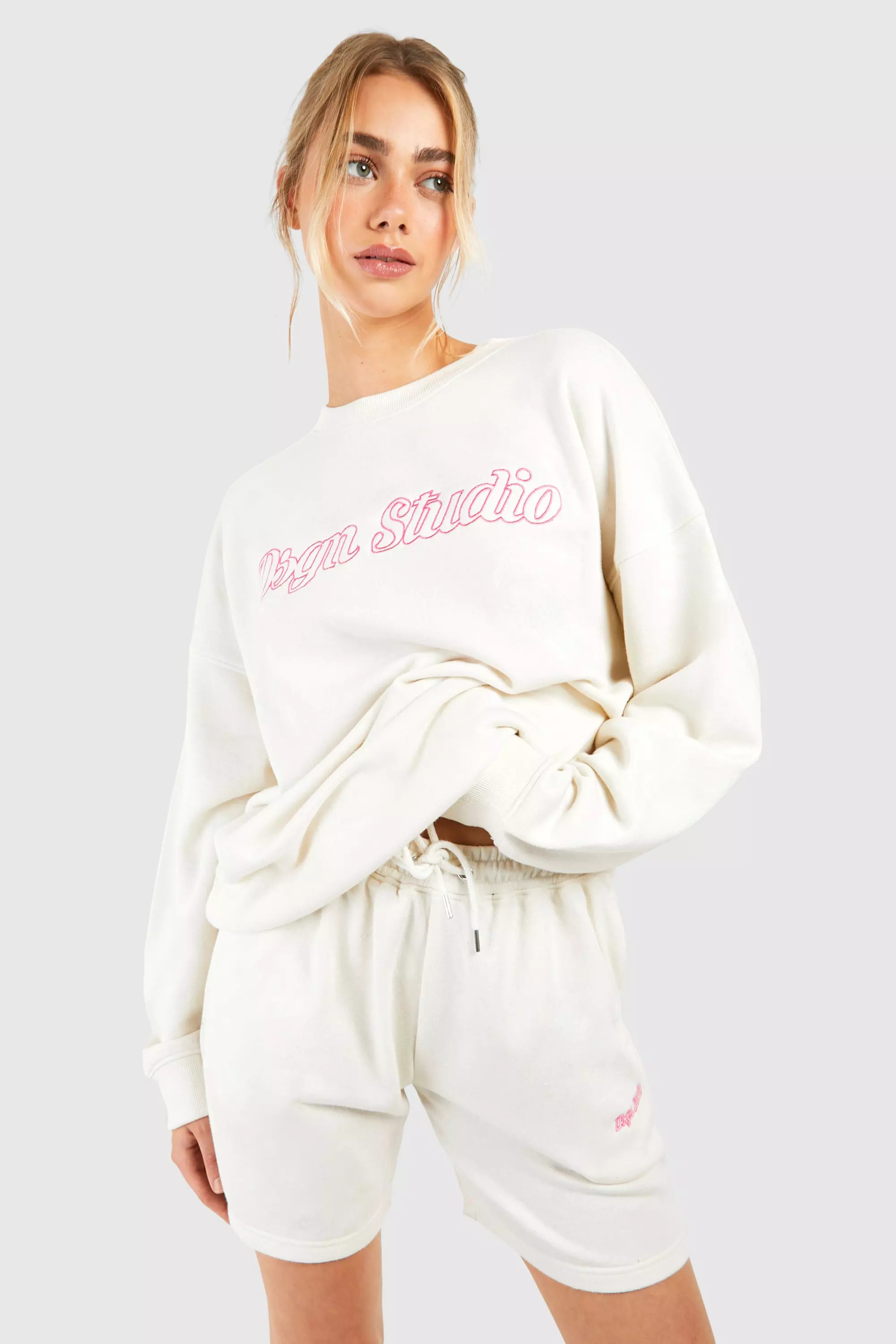 Dsgn Studio Script Oversized Sweatshirt  alternative image