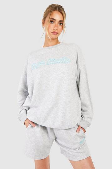 Dsgn Studio Script Longline Sweat Sweat Short ash grey