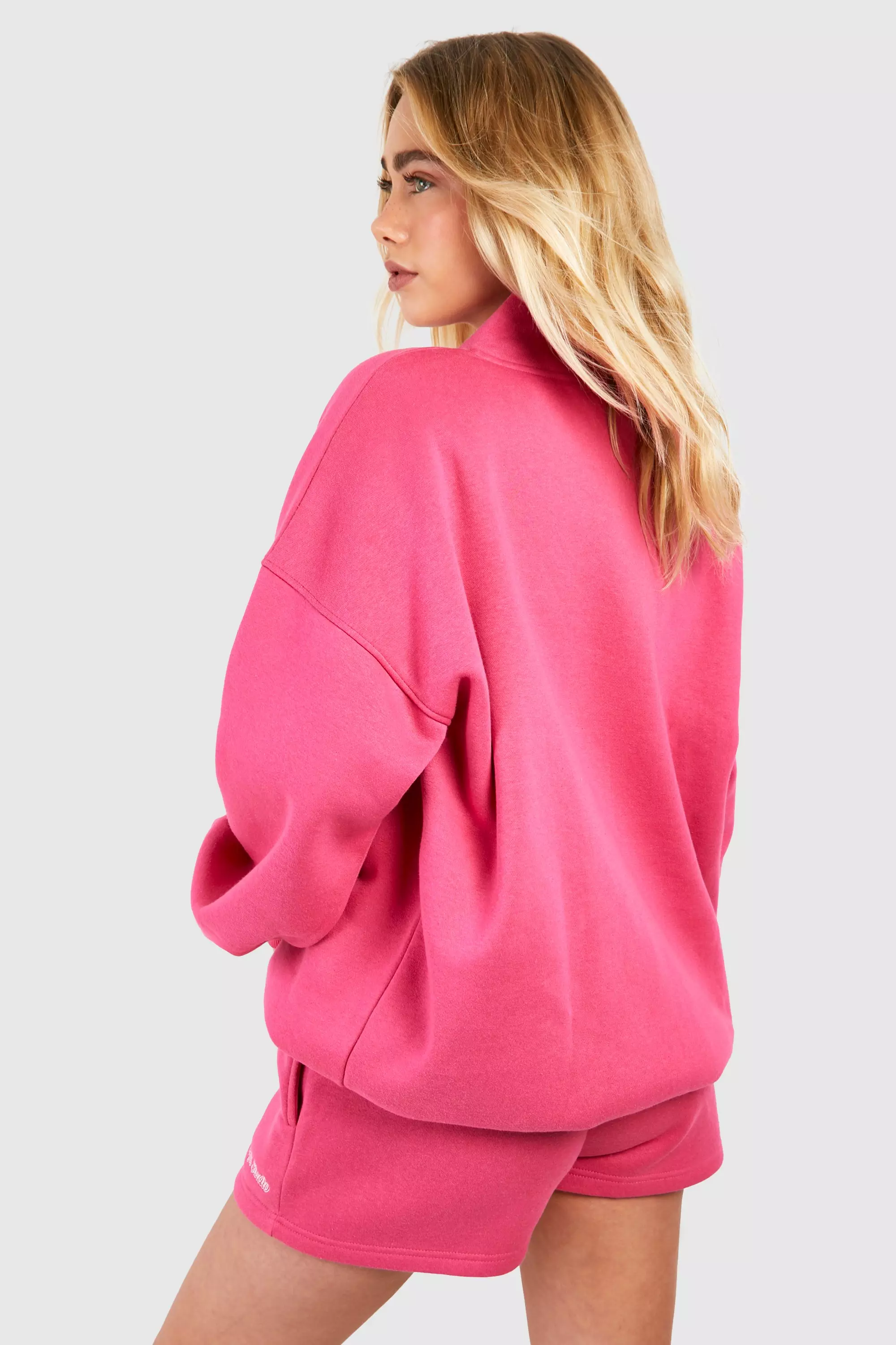 Dsgn Studio Script Oversized Half Zip Sweatshirt  alternative image