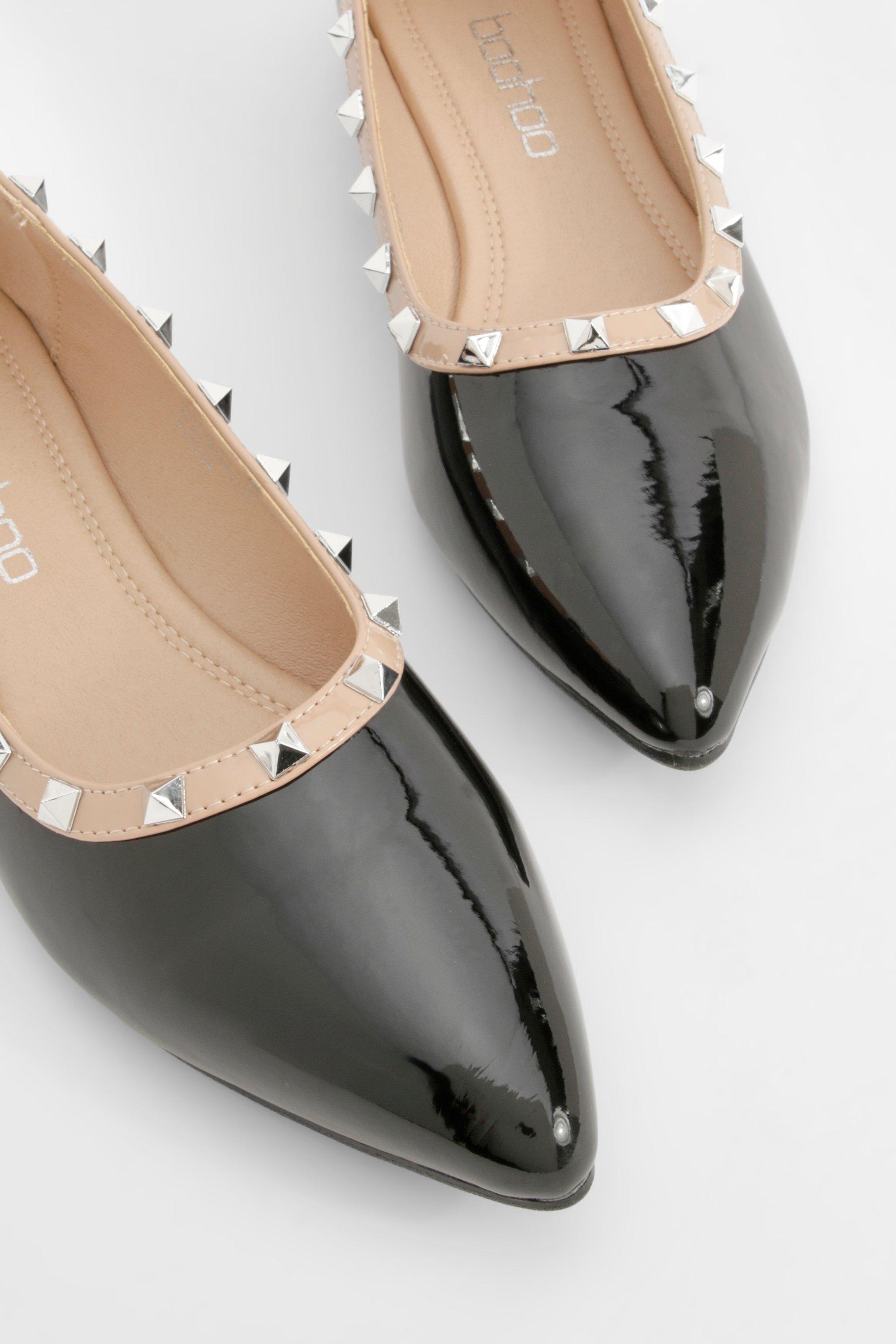 Ballerine a punta borchie outlet