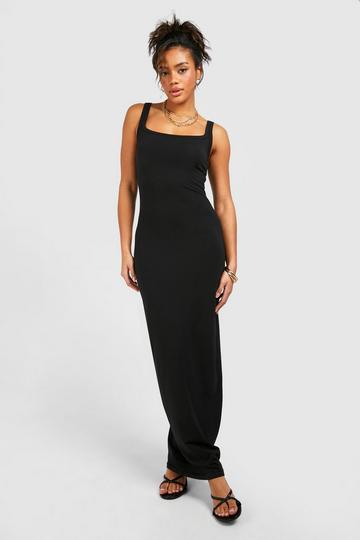 Premium Super Soft Strappy Maxi Dress black