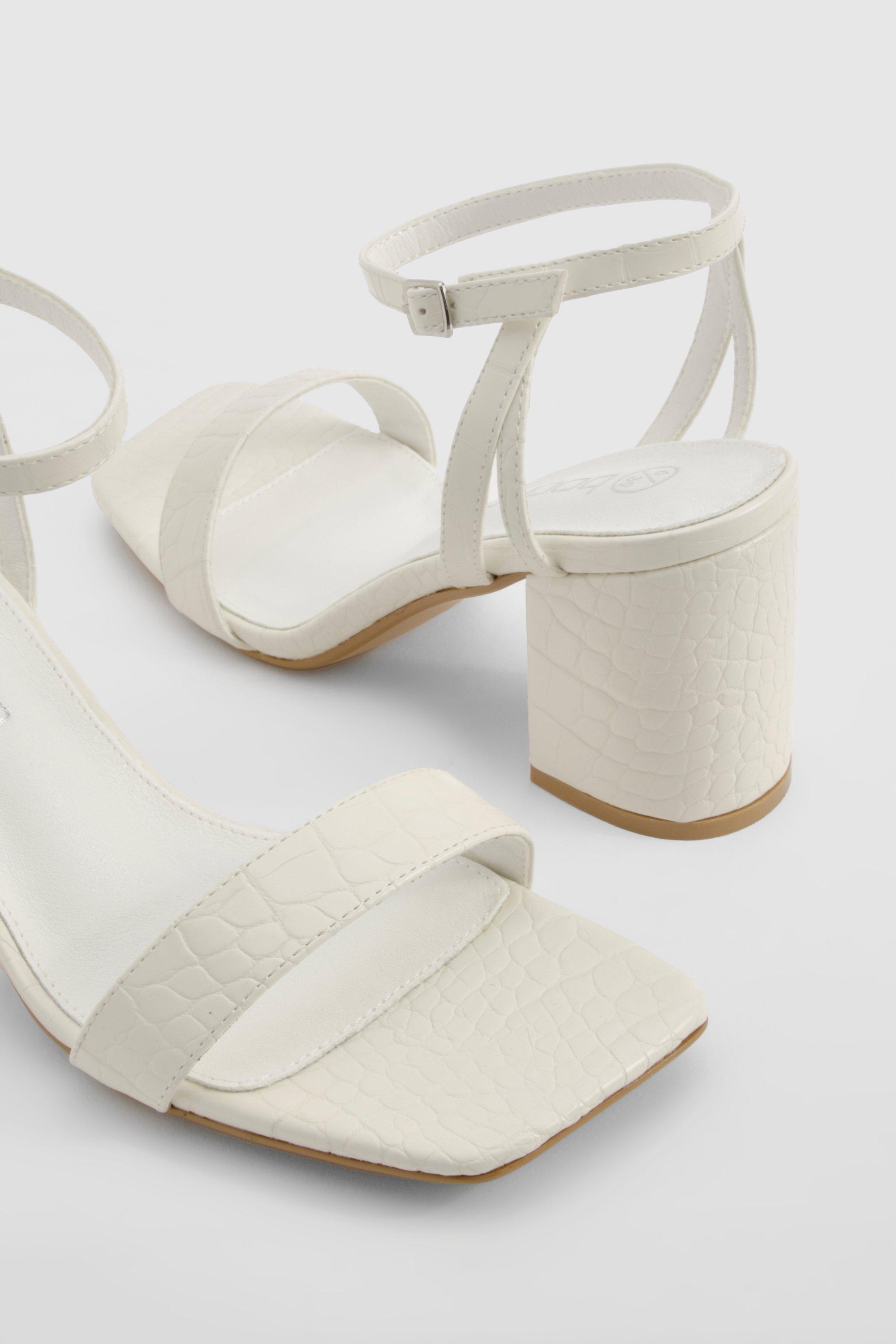 Croc block heels hot sale