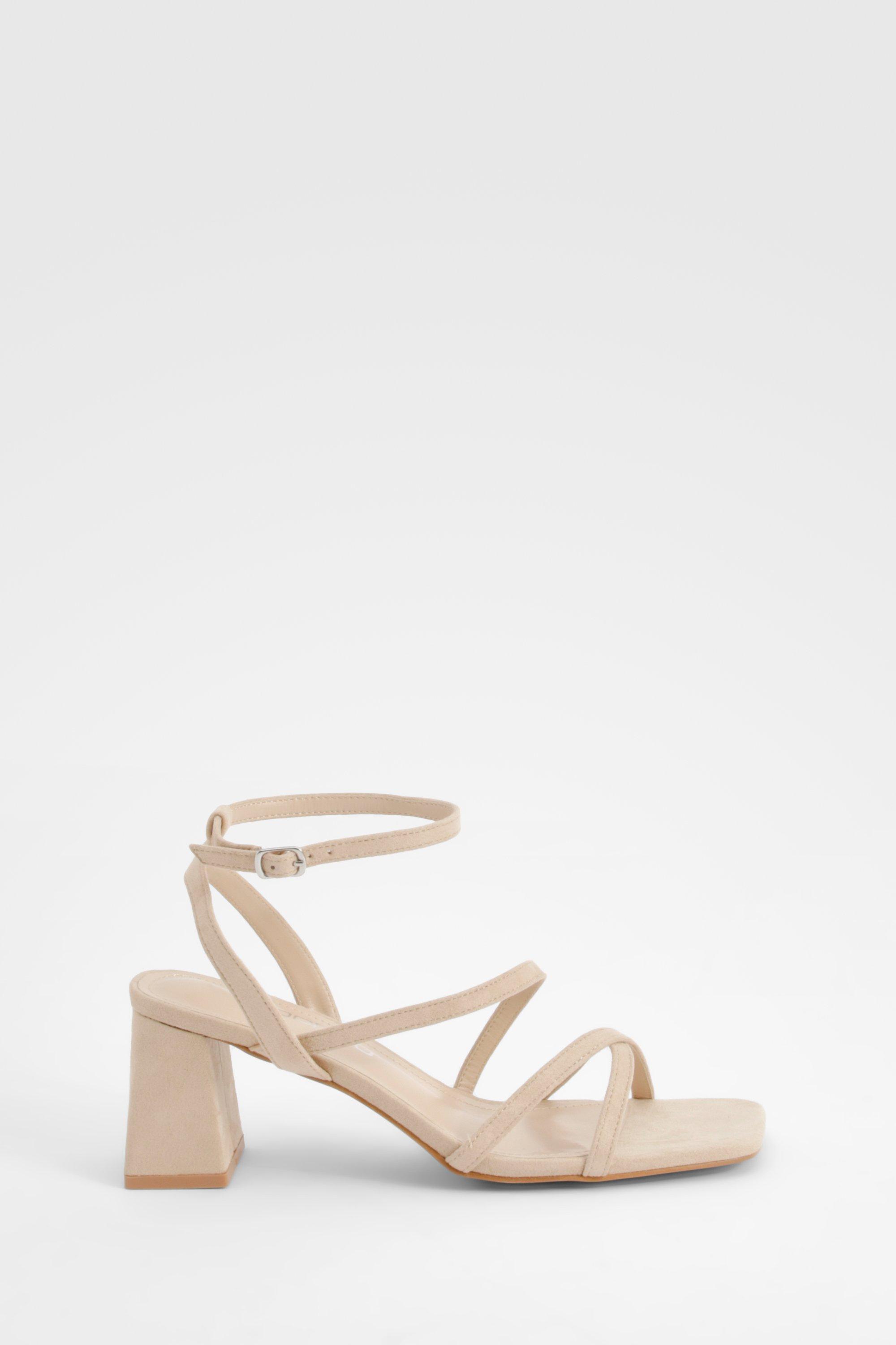 Beige low block heels hotsell