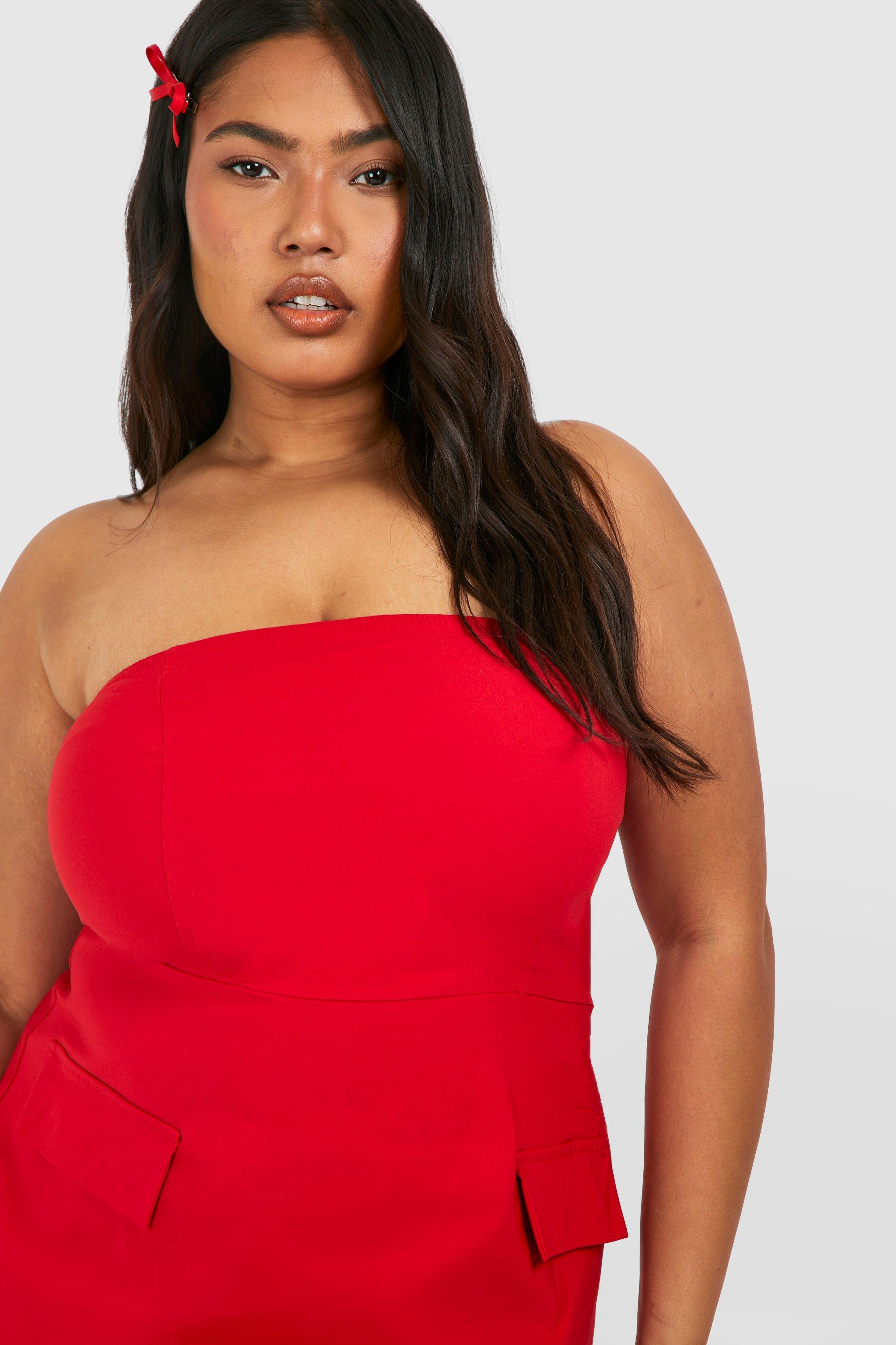 Grande taille Robe courte bandeau