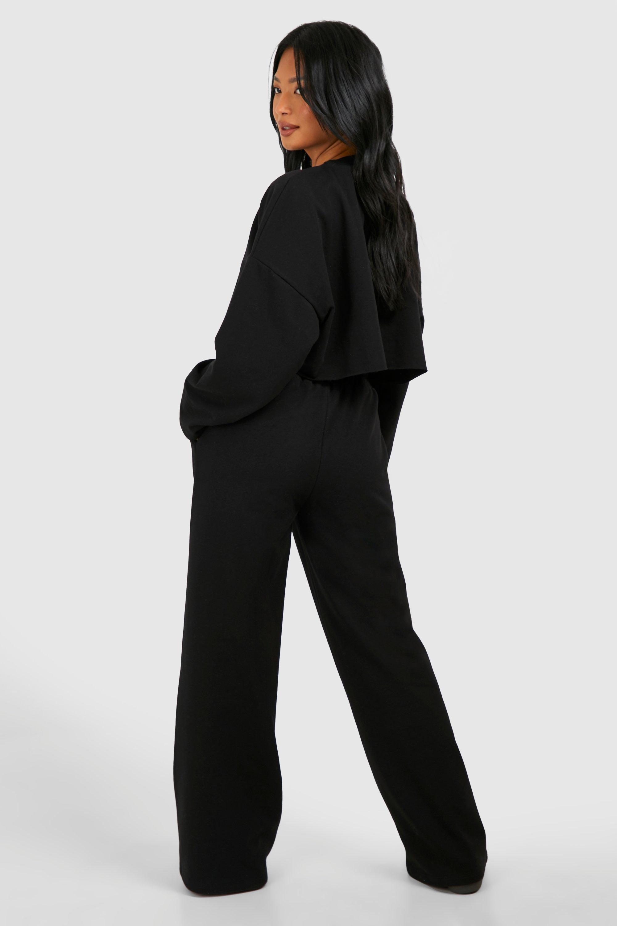 Boohoo black tracksuit deals