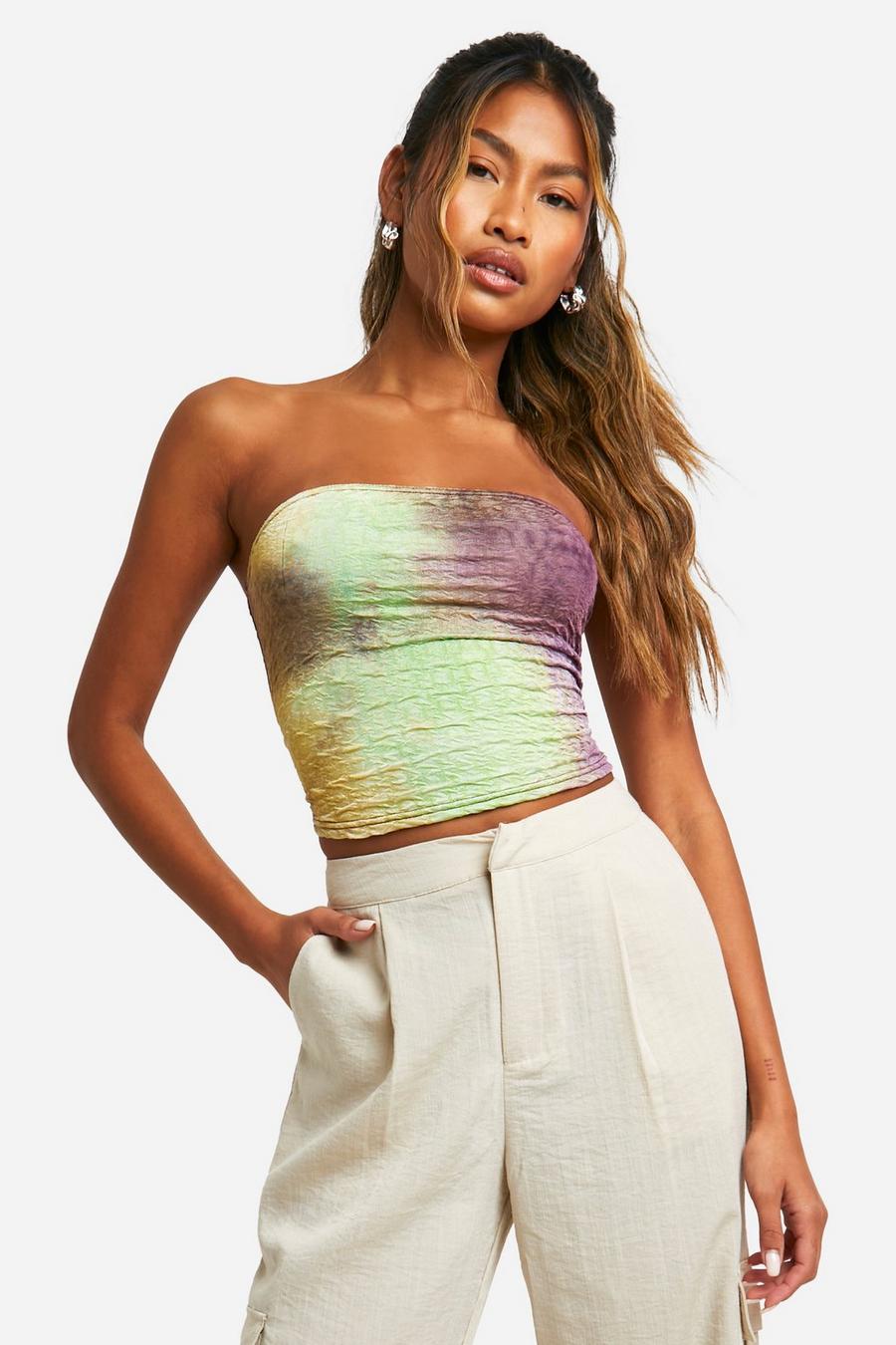 Green Ombre Crinkle Bandeau 