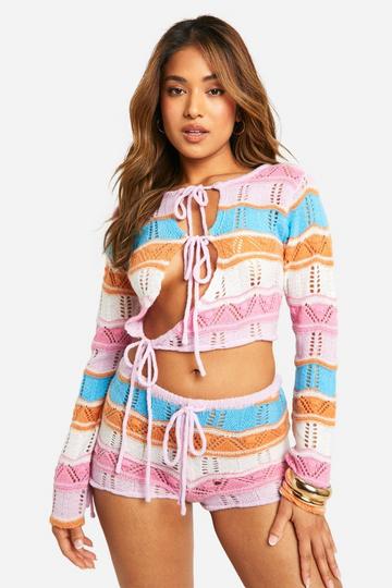 Petite Stripe Knit Short multi