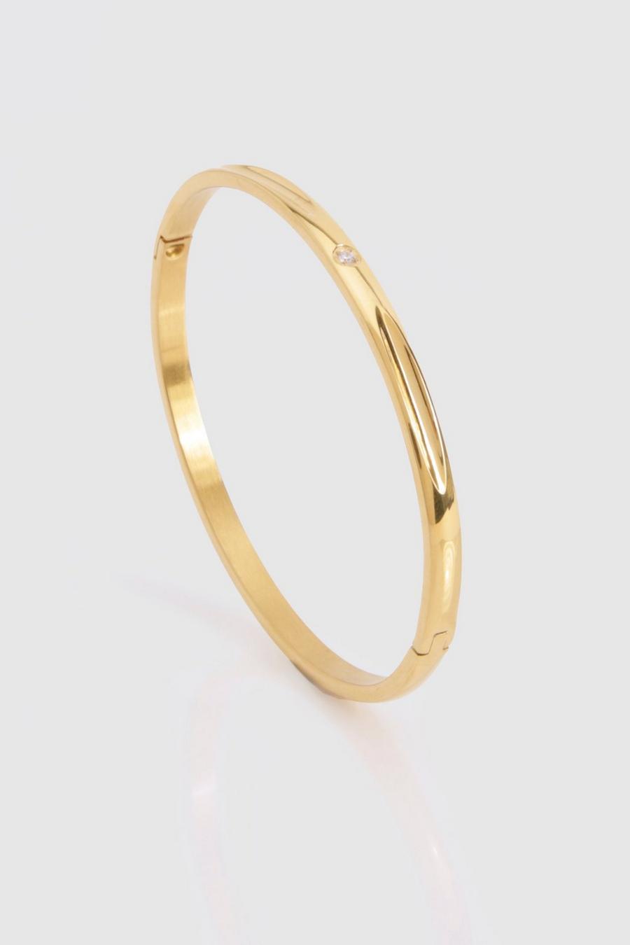 Gold Stainless Steel Bangle 