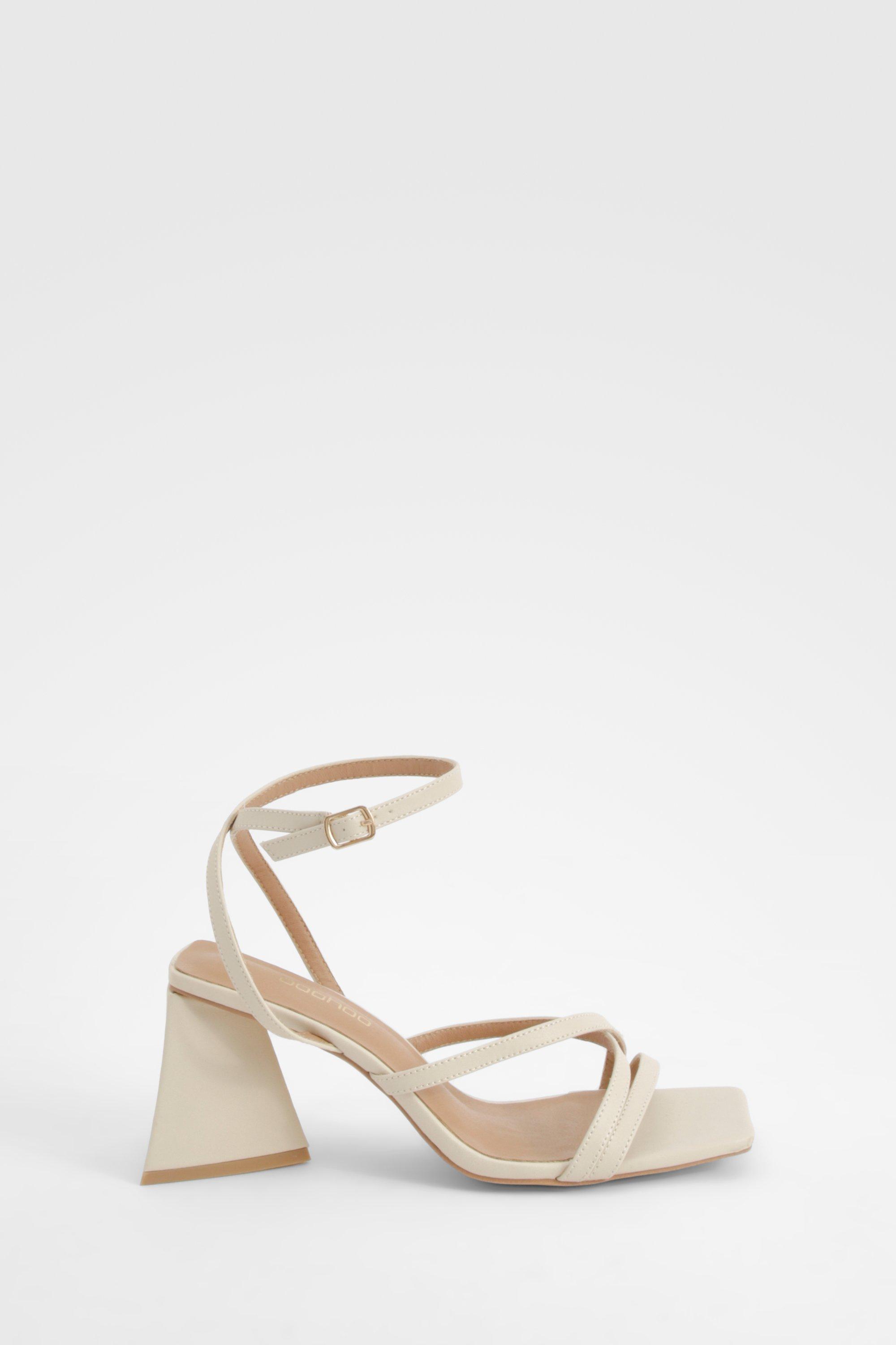 Sandali incrociati tacco hot sale