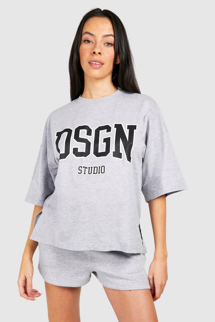 Grey marl Maternity Dsgn Studio T-shirt And Short Tracksuit