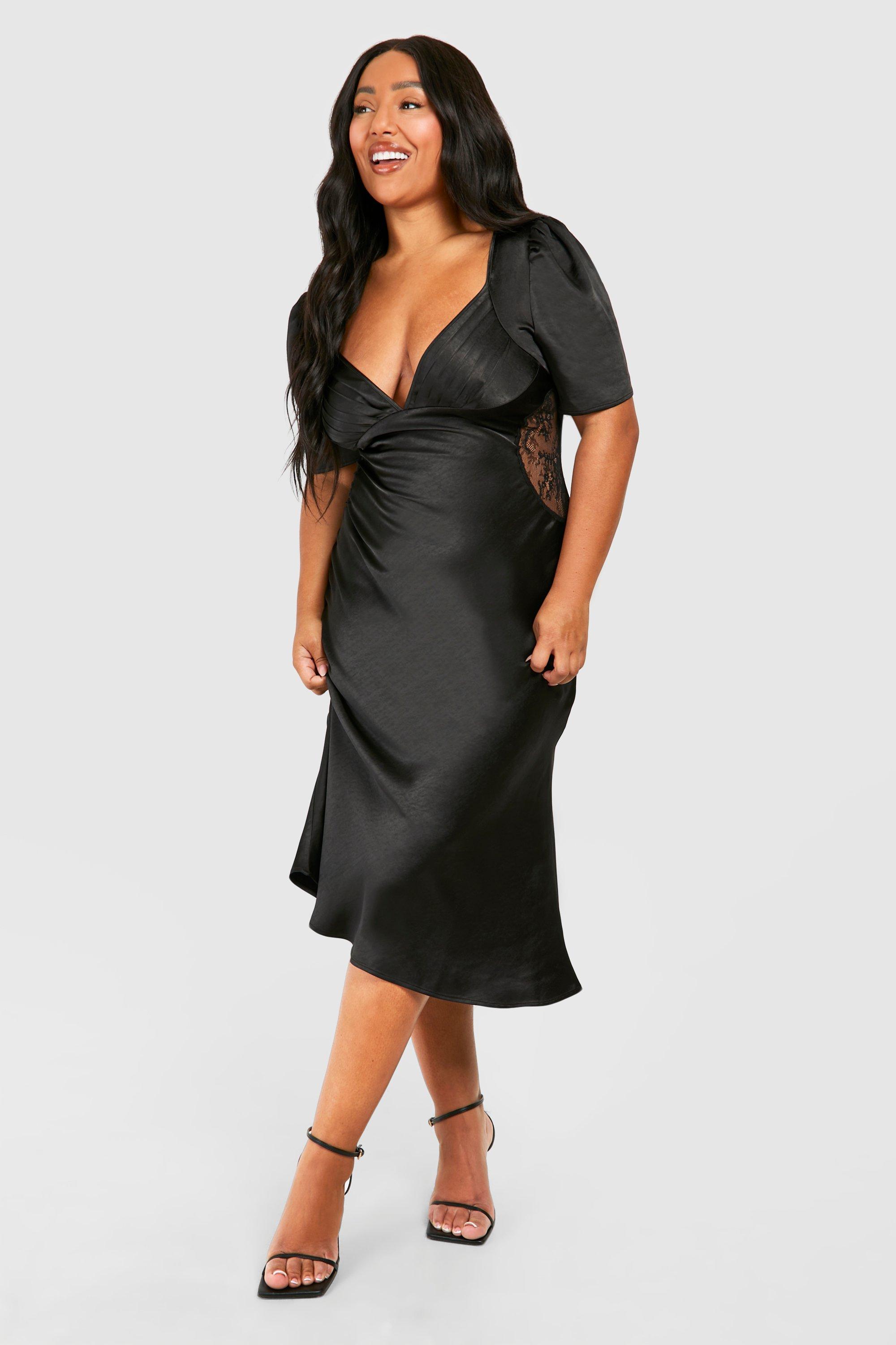 Satin plus size top