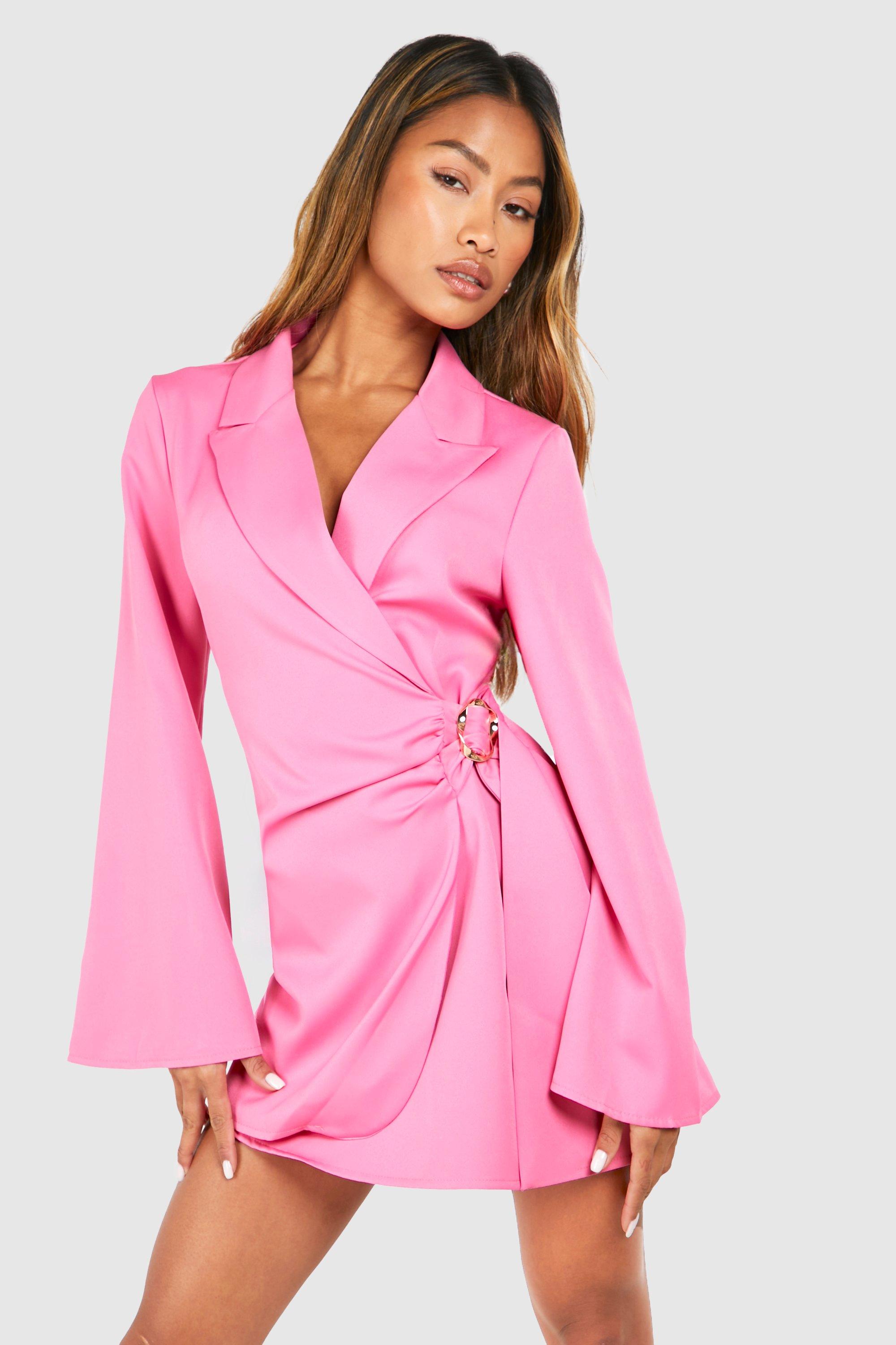 Blazer dress silk best sale