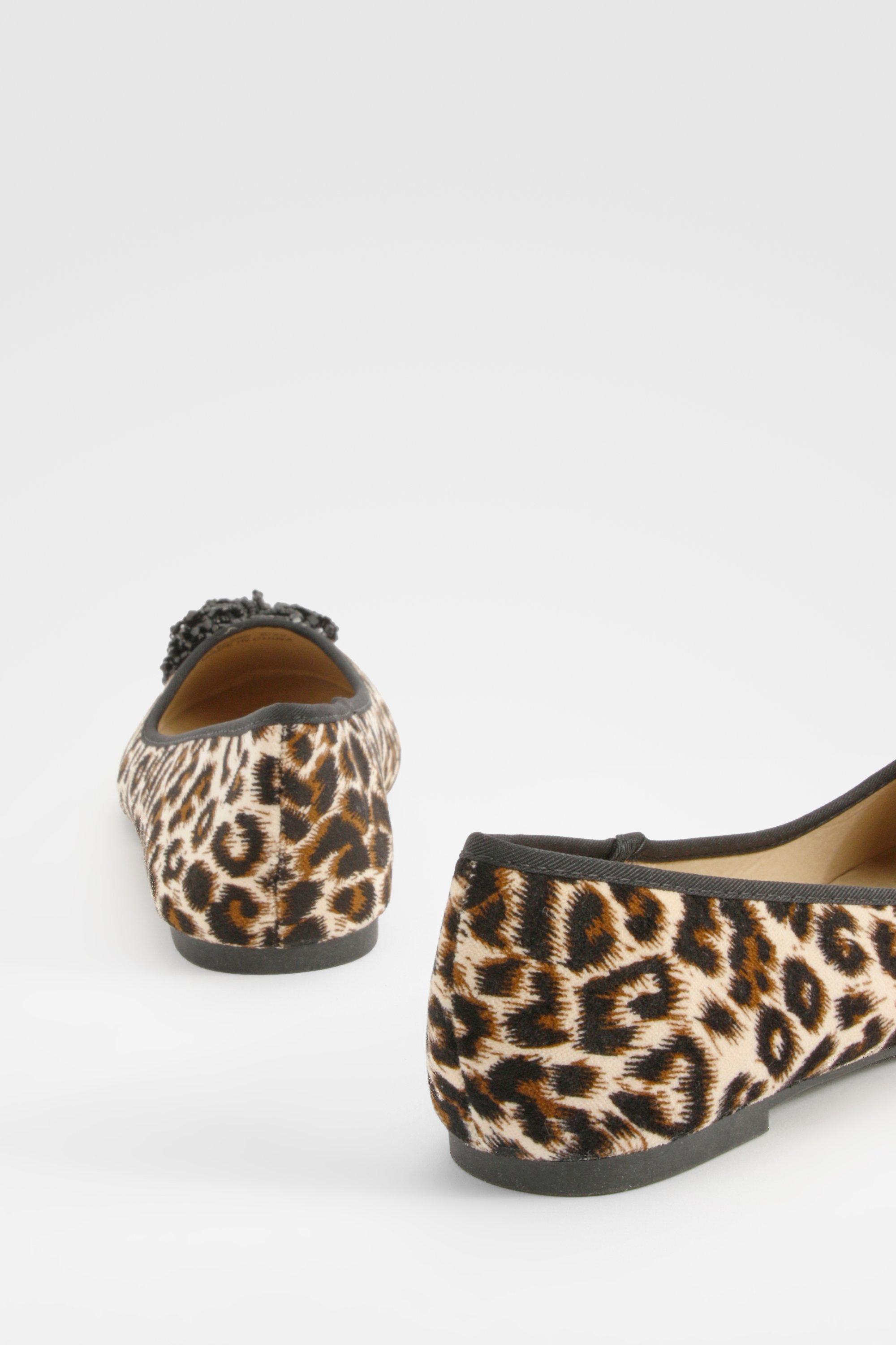 Leopard print deals shoes boohoo