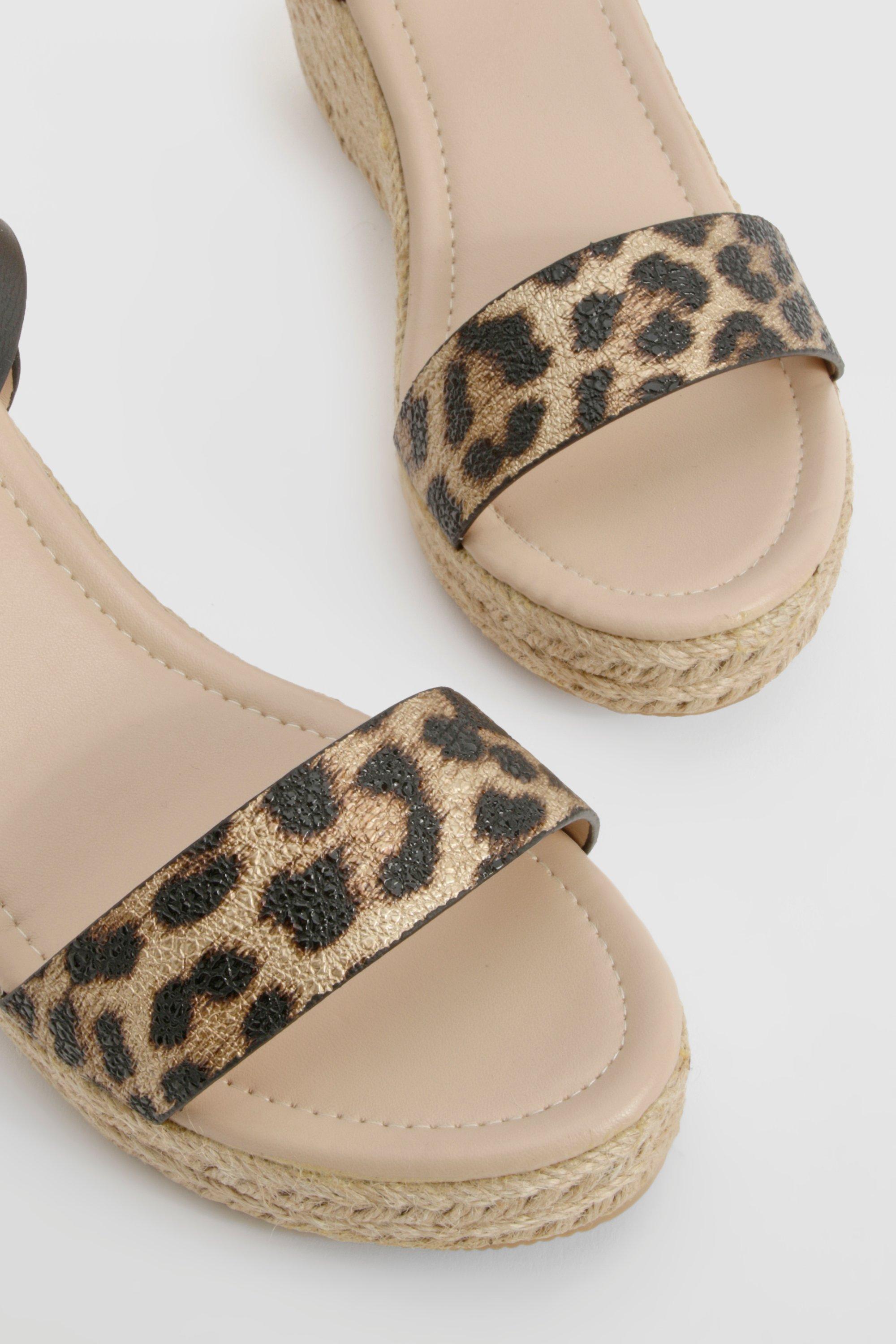 Leopard print wedges discount uk