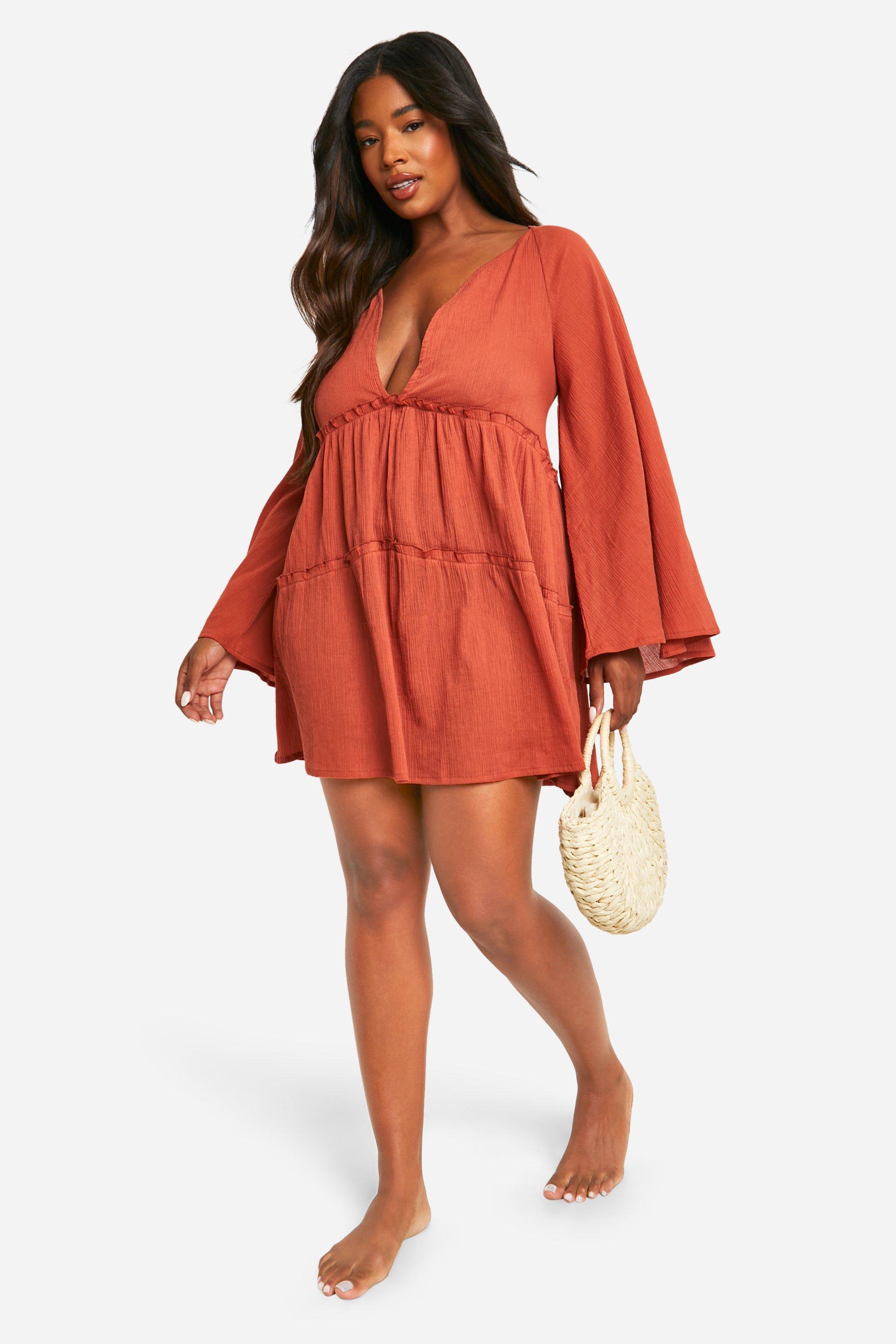 Robe courte plage sales