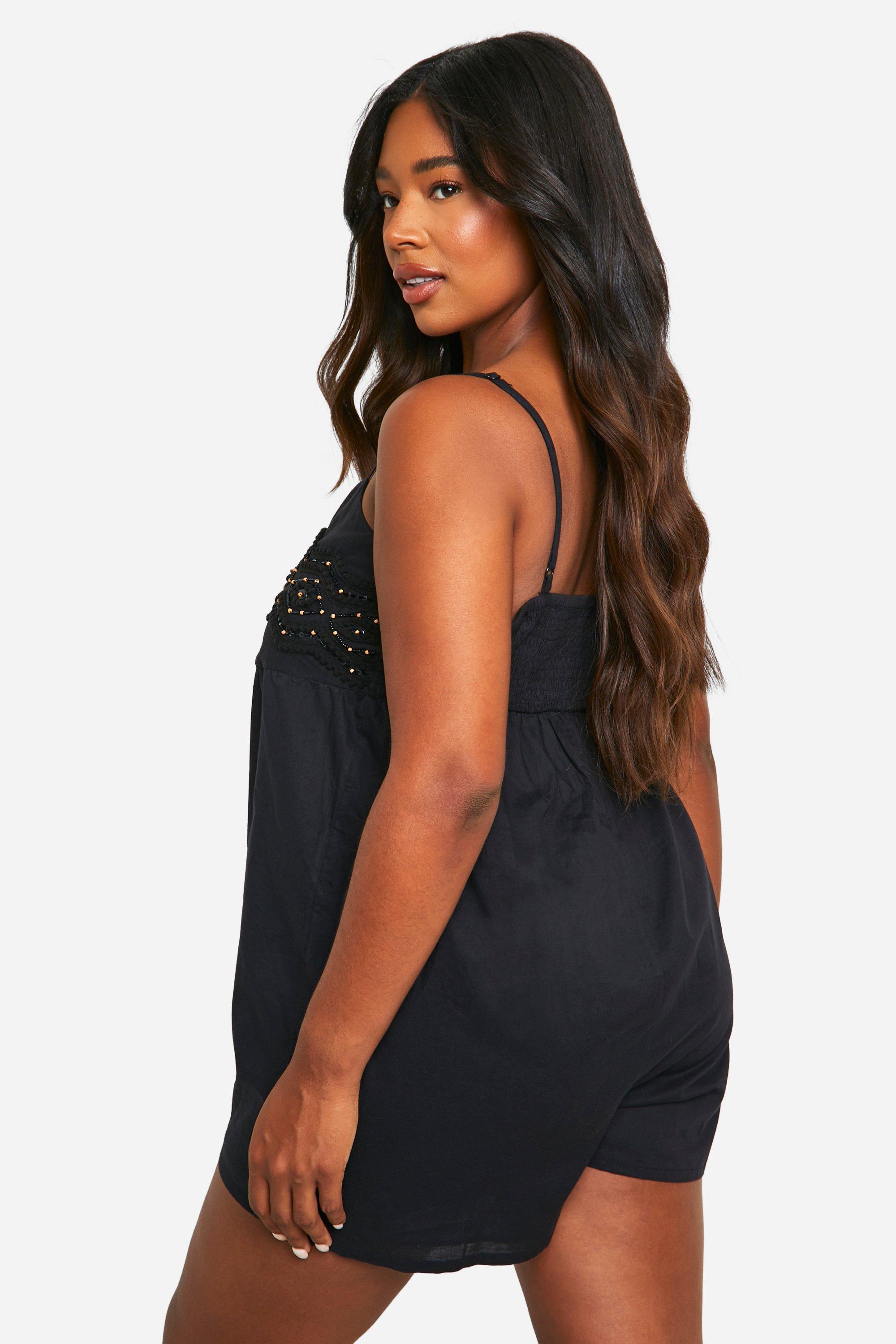 Plus Bead Embellished Playsuit