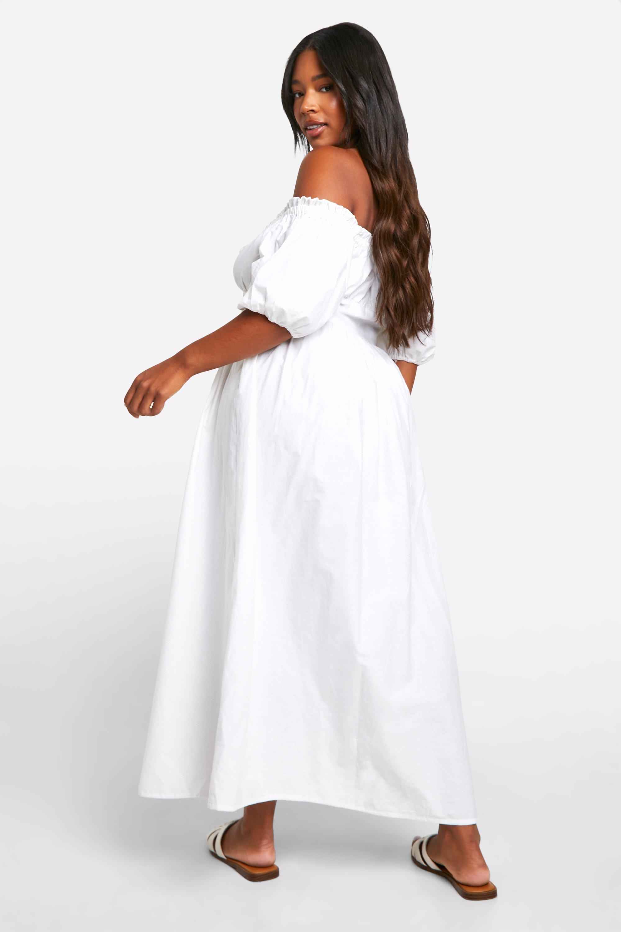 Robe mi longue manche bouffante hotsell