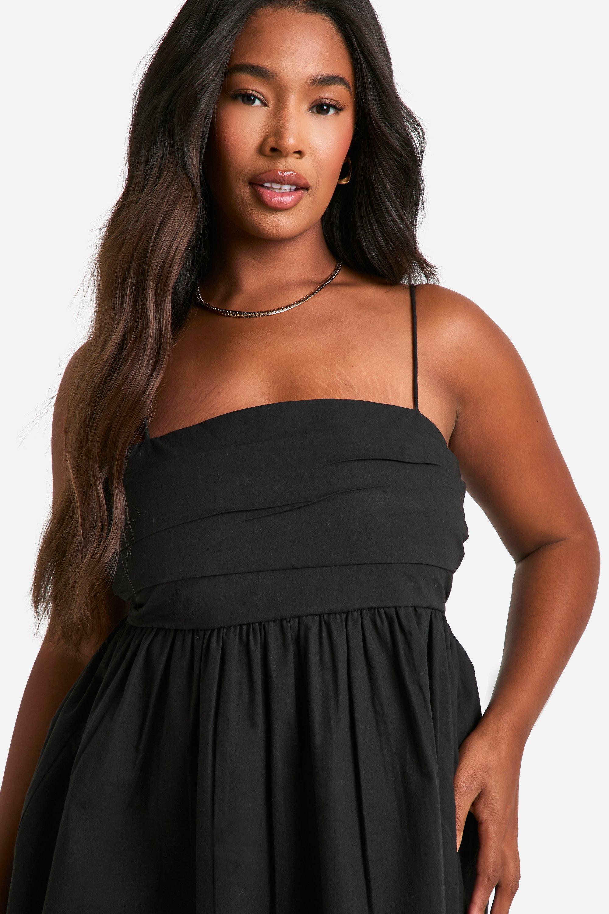 Black strapless skater dress best sale