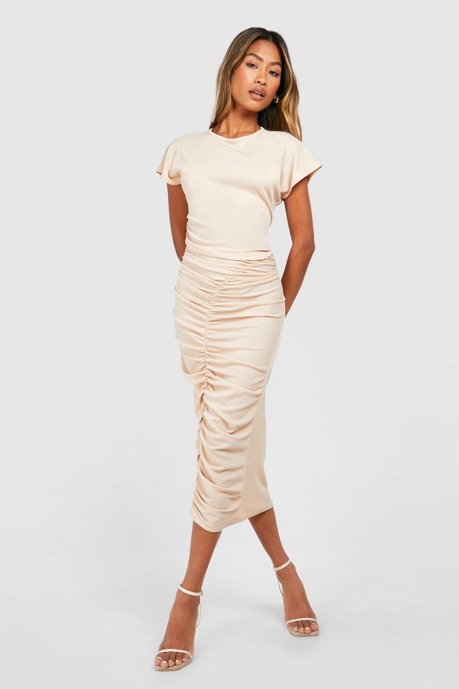 Stone Rib Ruched Maxi Dress image number 1