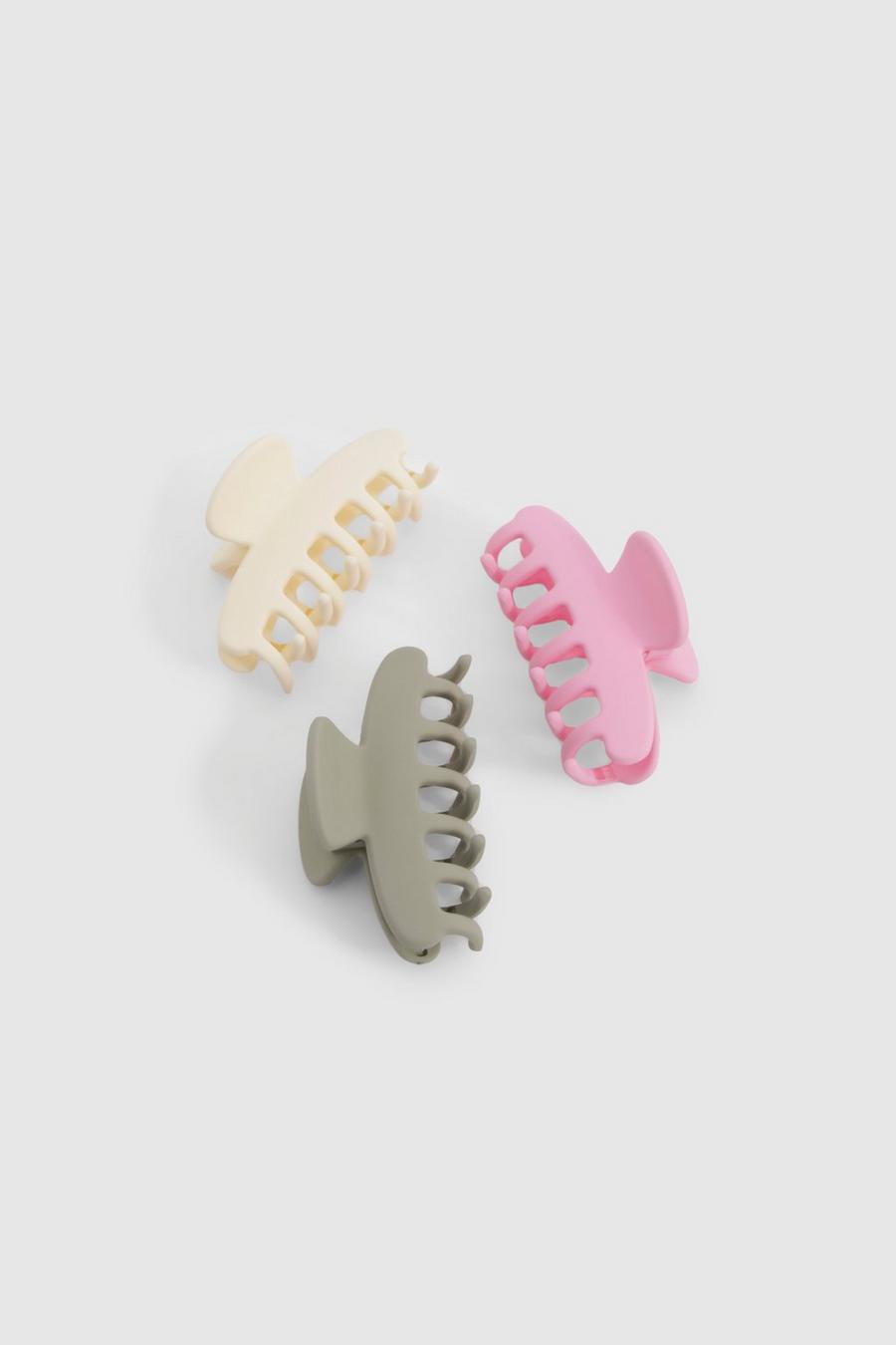 Multi Pastel Multipack Claw Clips image number 1