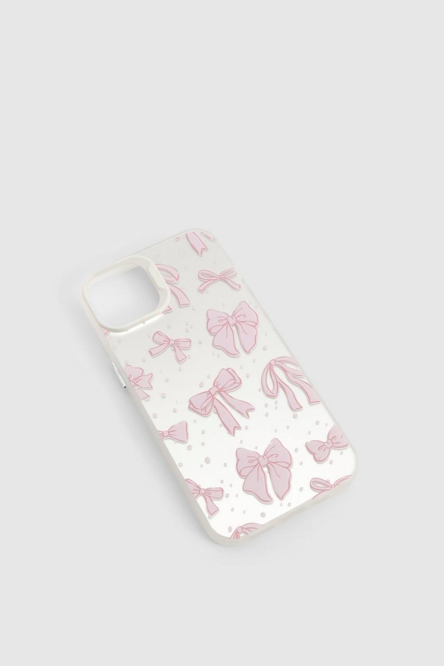 Pink Bow Patterned Phone Case image number 1