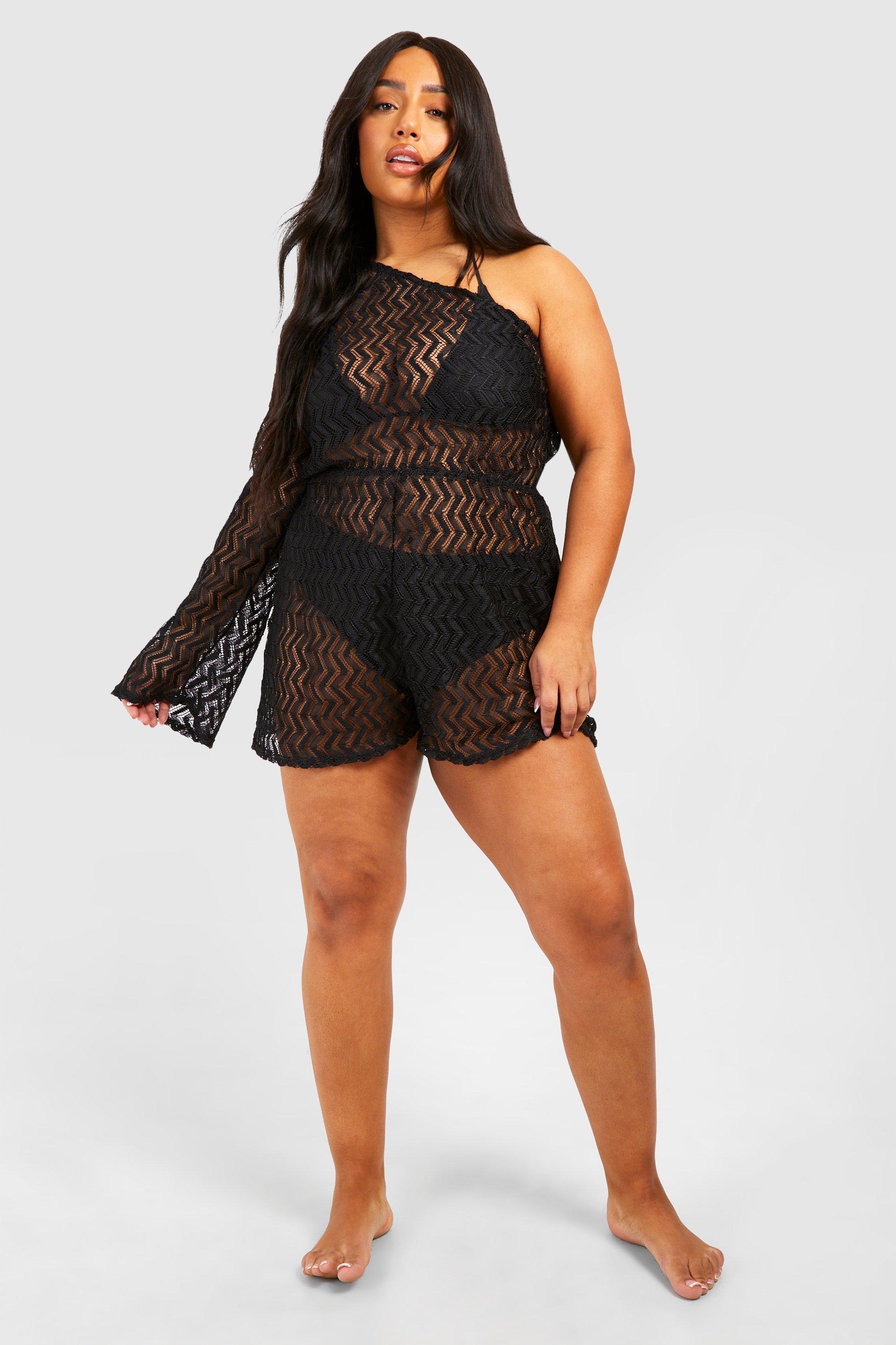 Plus size beach playsuit on sale