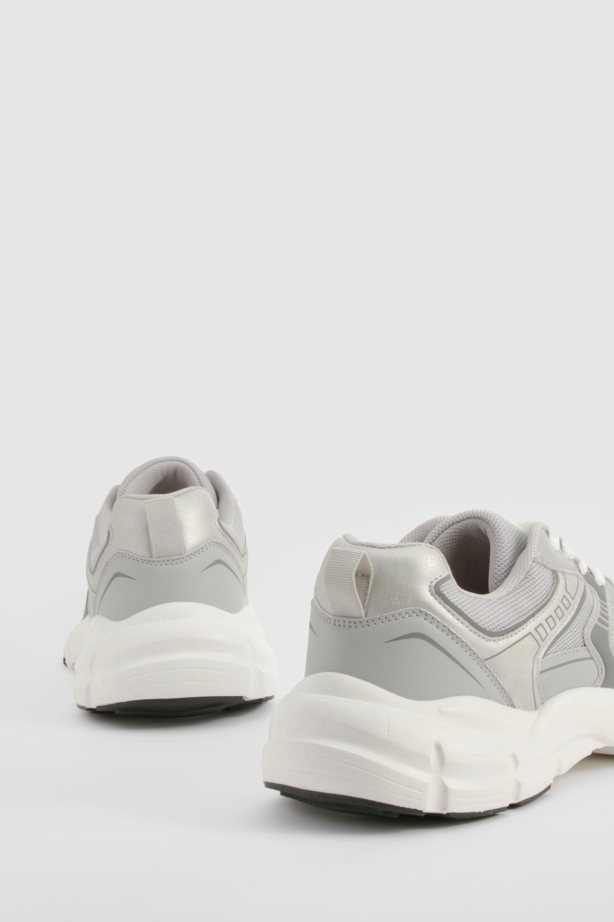 Contrast Chunky Sporty Dad Trainers boohoo DK