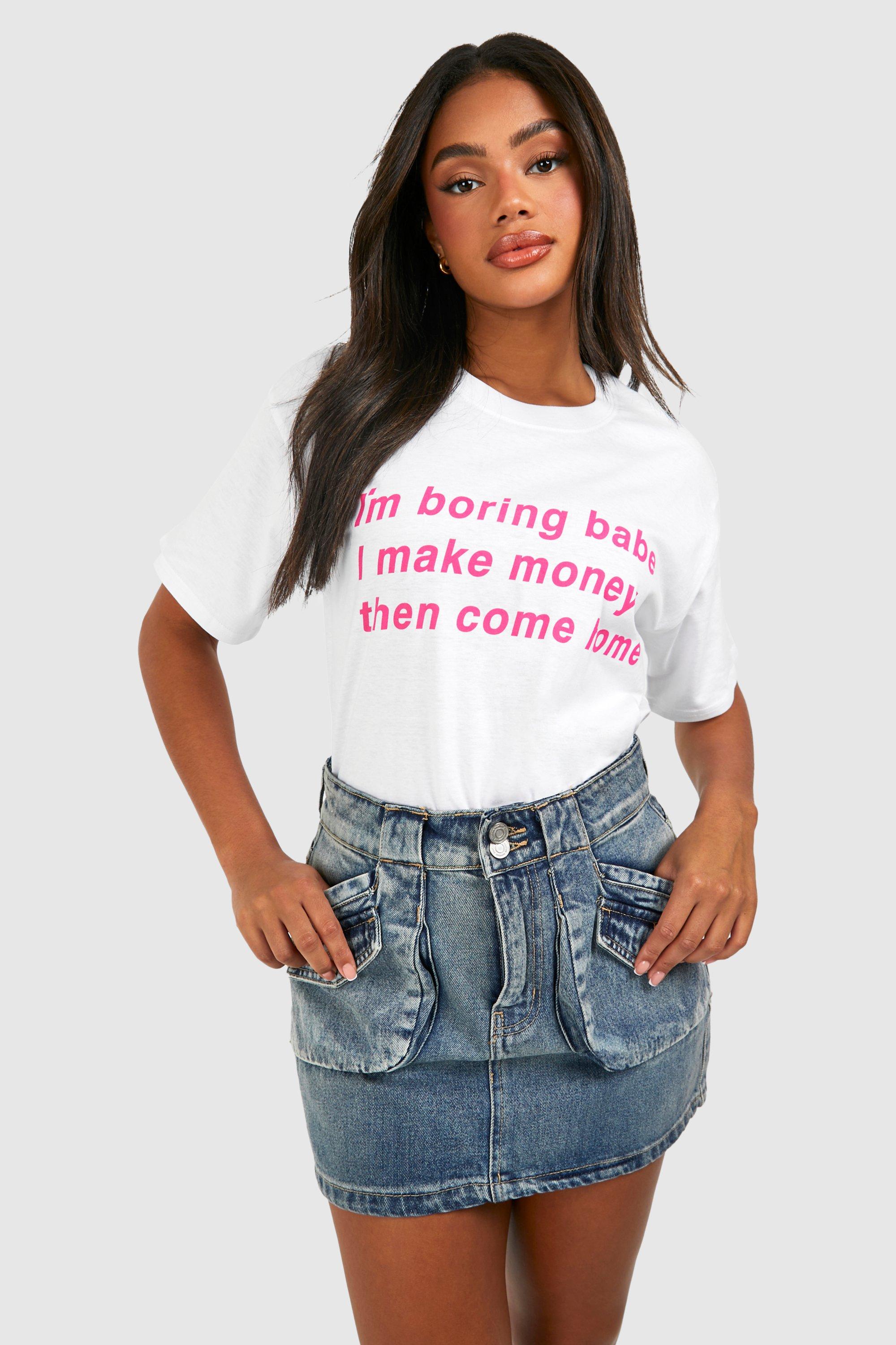 Slogan cotton T-shirt