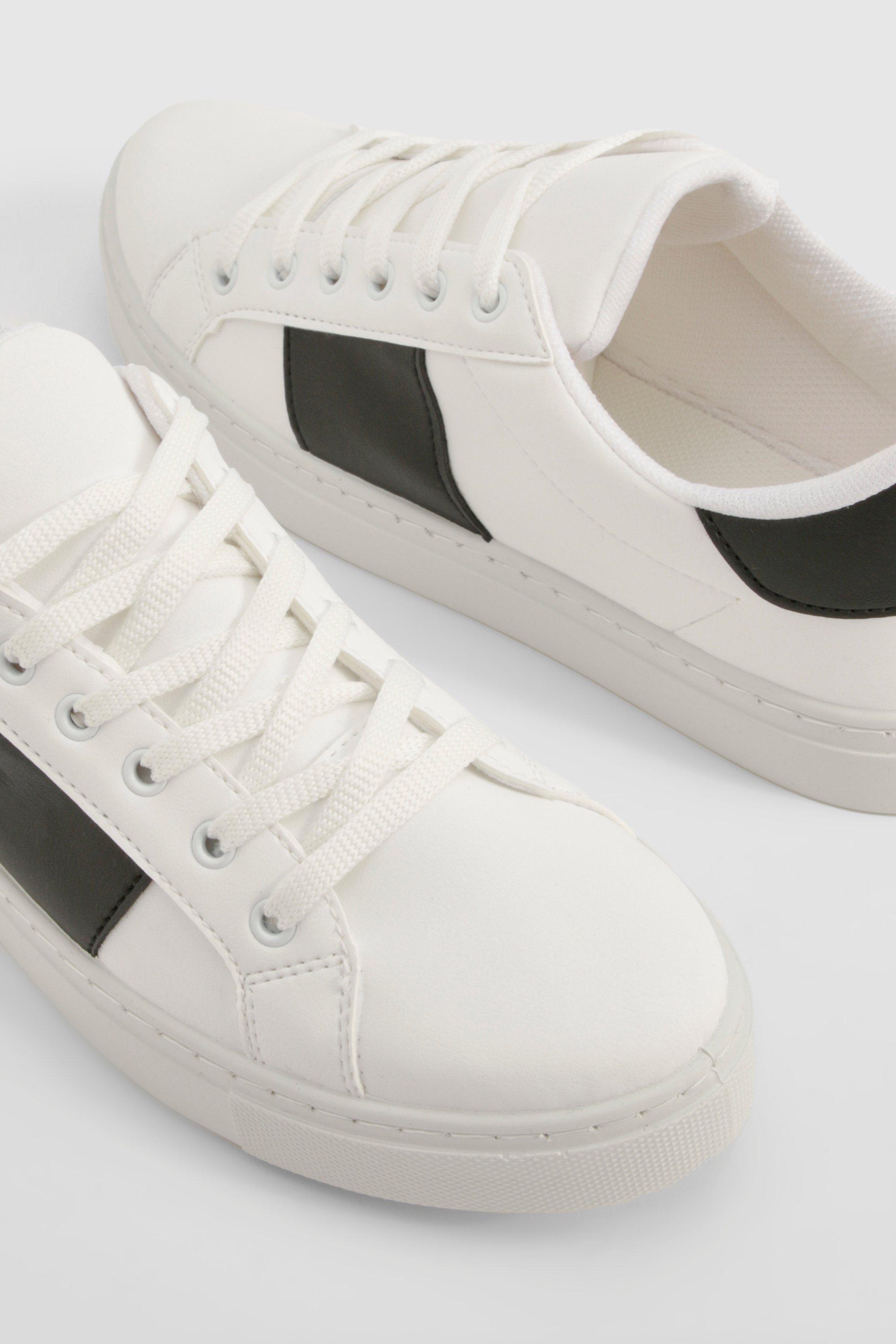 Boohoo white trainers online