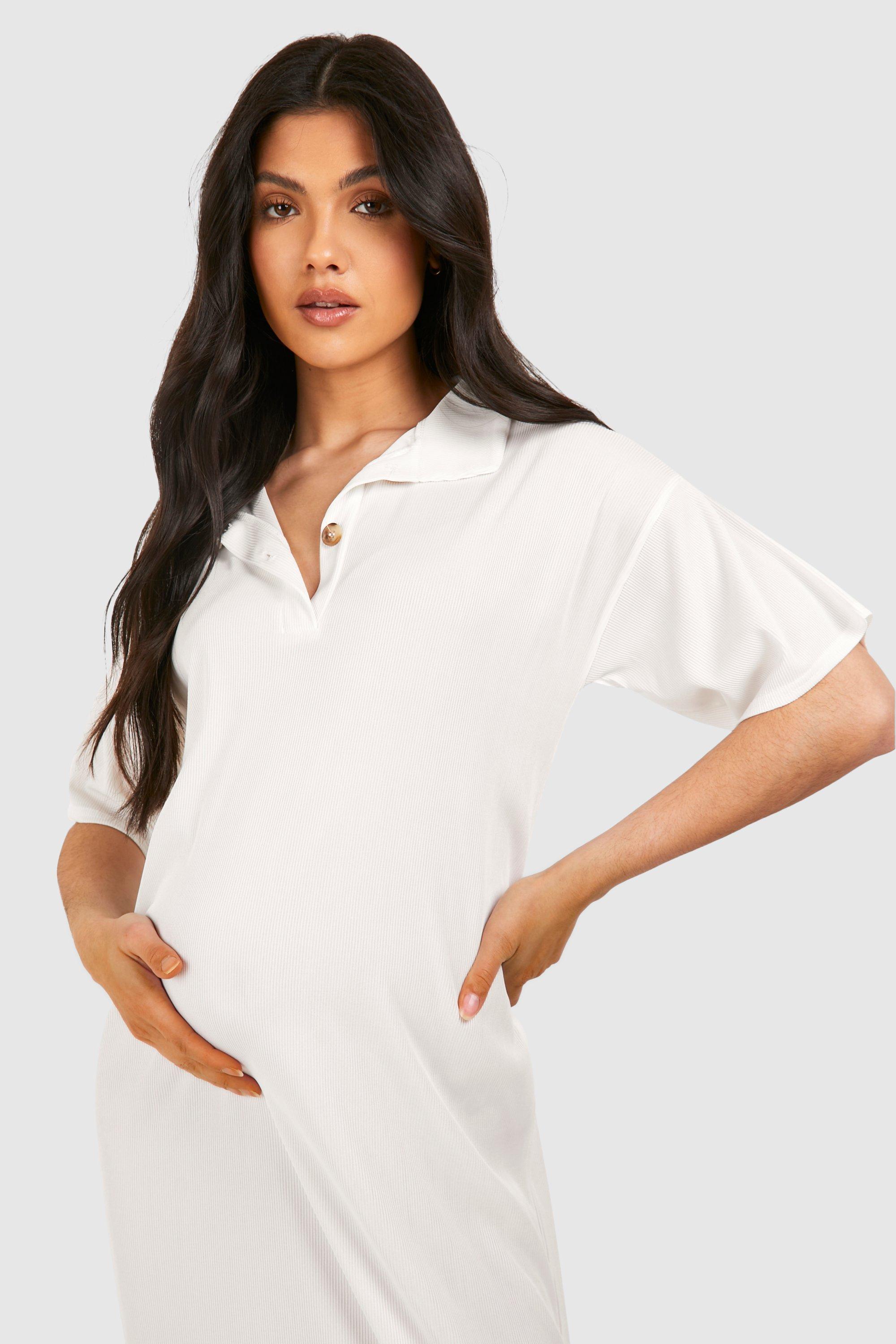 Boohoo maxi shirt dress online