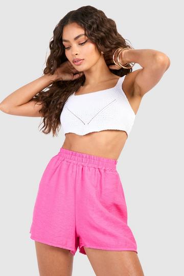 Linen Look Shorts pink