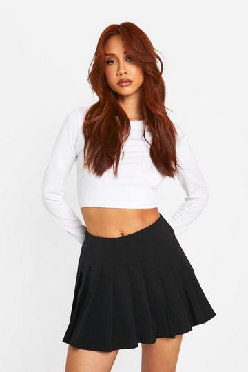 Pleated Tennis Skort black