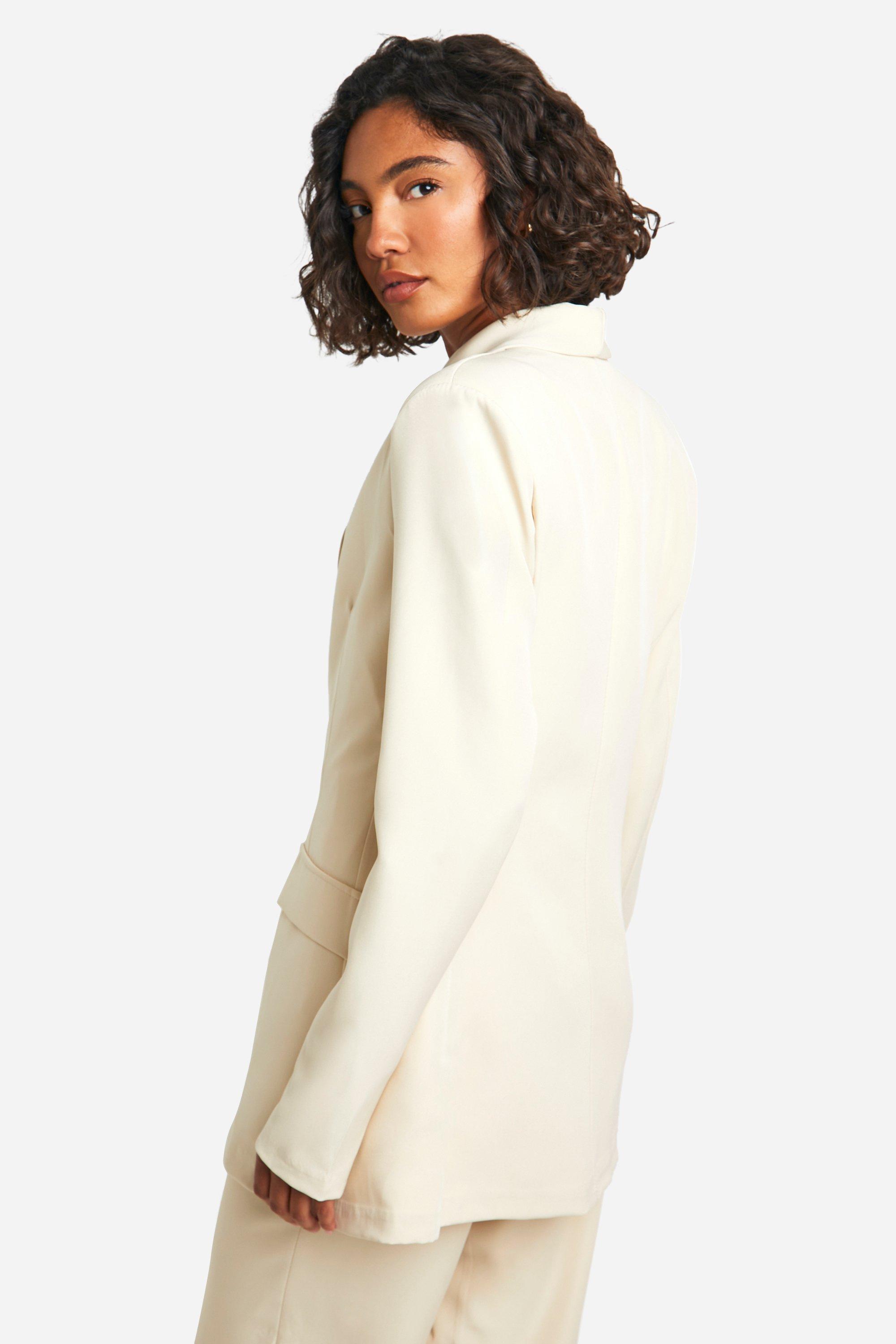 Tall Woven Tailored Fitted Blazer boohoo CA