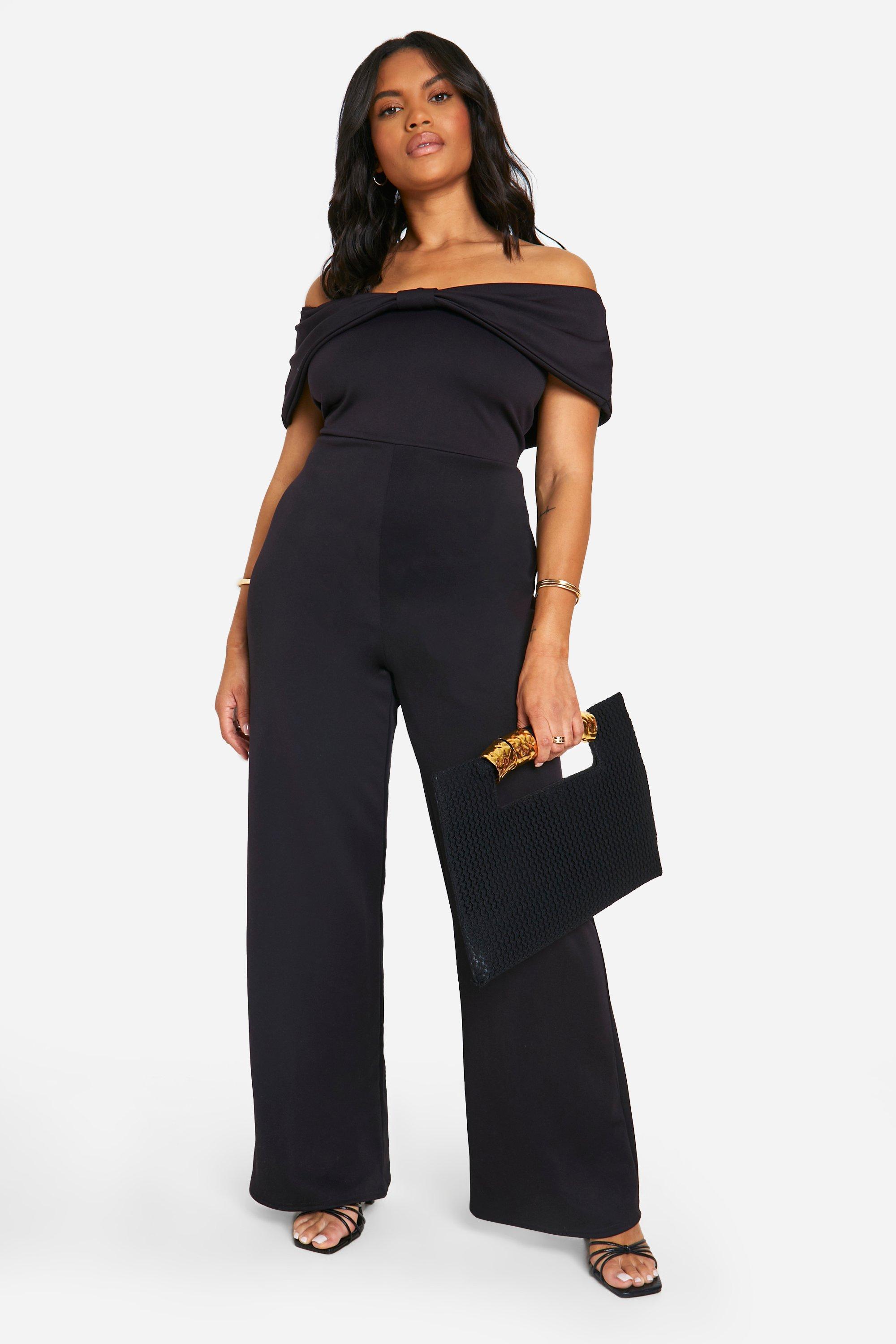 Boohoo curve jumpsuit on sale