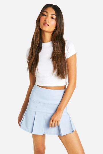 Pleated Tennis Skort blue