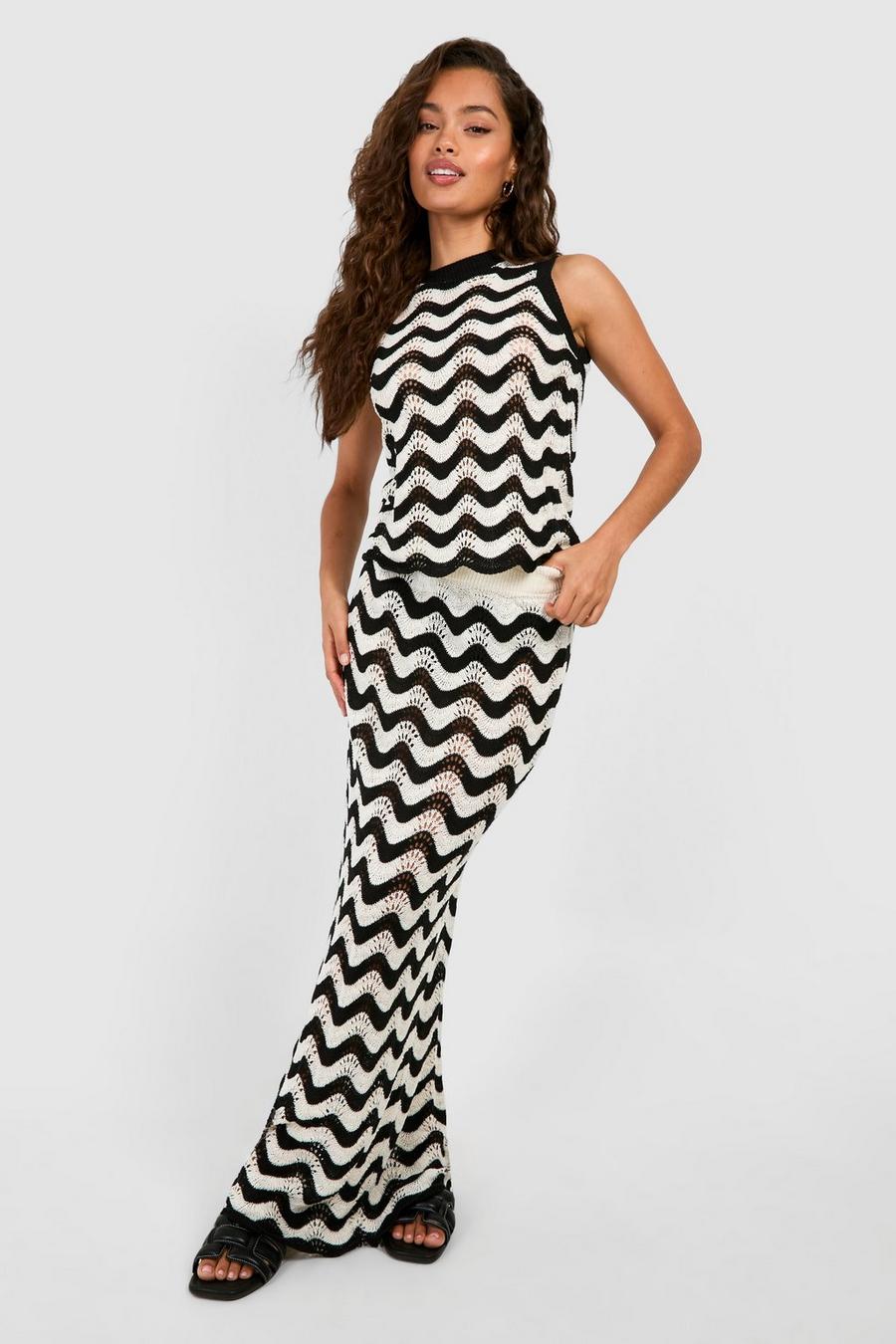 Lady Luxe Embellished Chevron Midaxi Dress In Black 2024