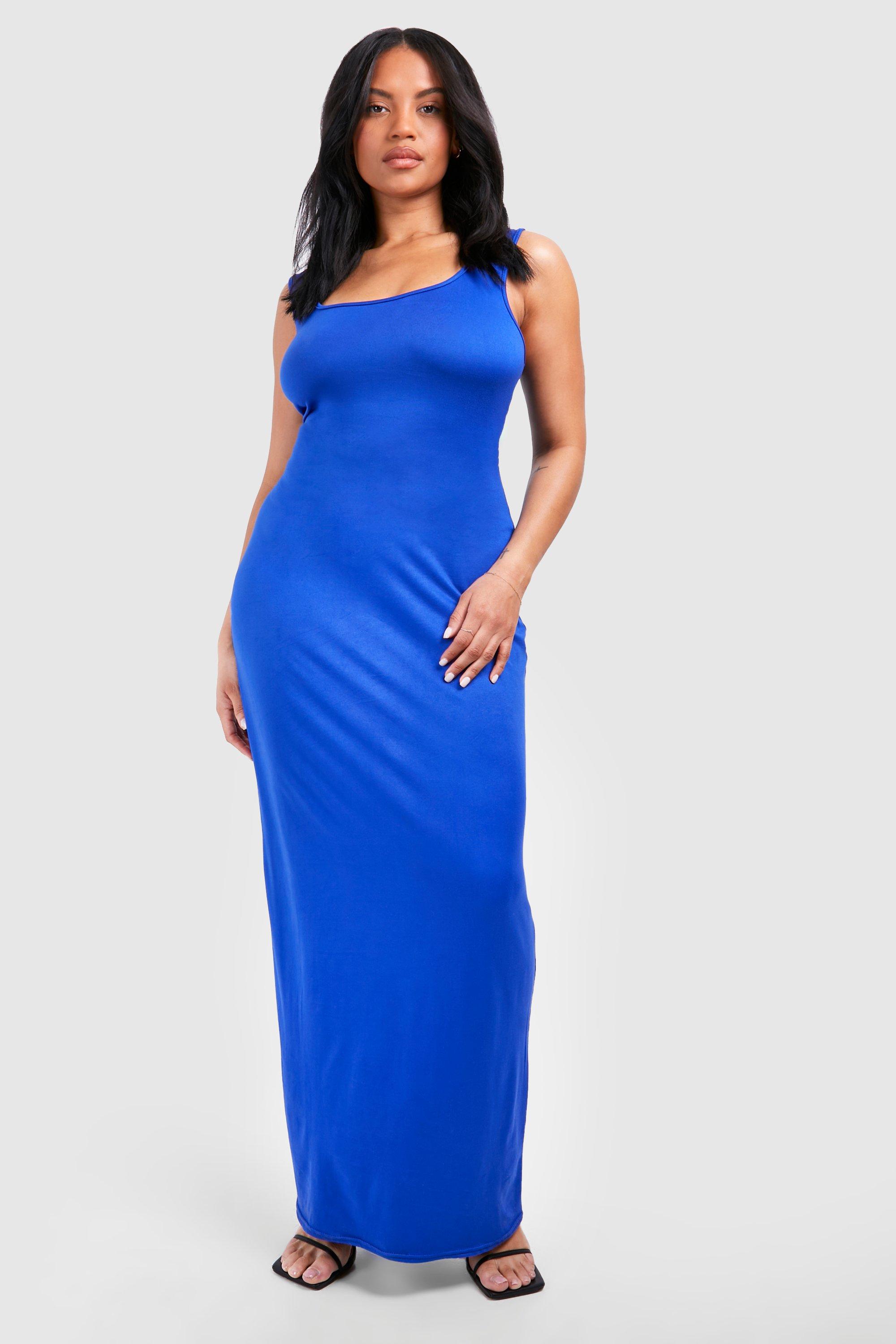 Plus Sqaure Neck Maxi Dress boohoo NZ