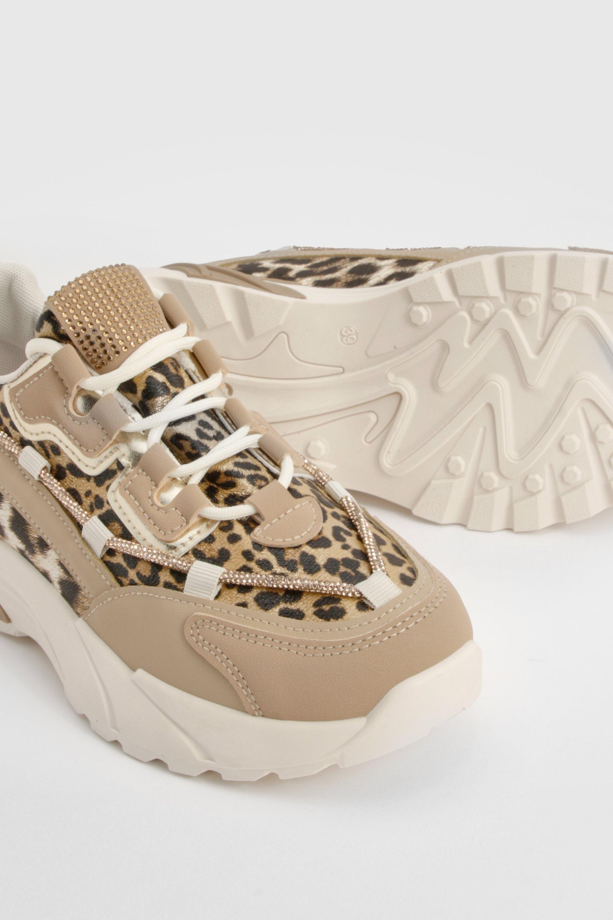 Leopard Print Chunky Trainers