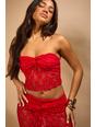 Red Molly Smith Lace Bandeau Top 
