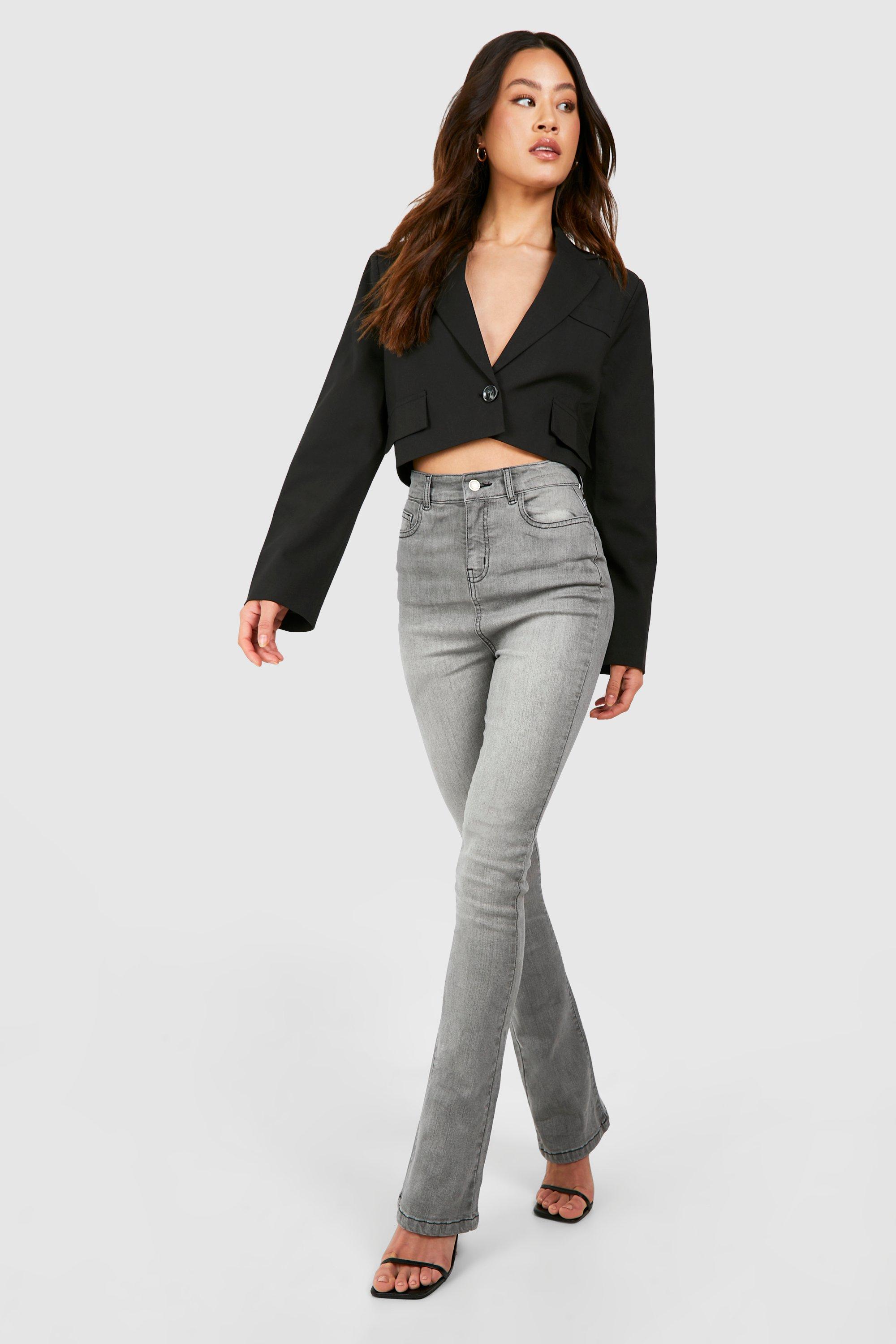 Tall - Jean flare gris clair taille haute