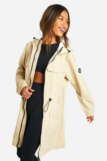 Imperméable long cintré stone