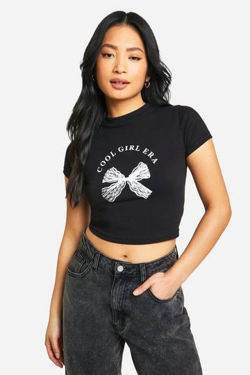 Petite Cool Girl Era Baby Tee black