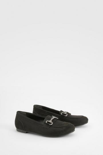 Black T Bar Loafers