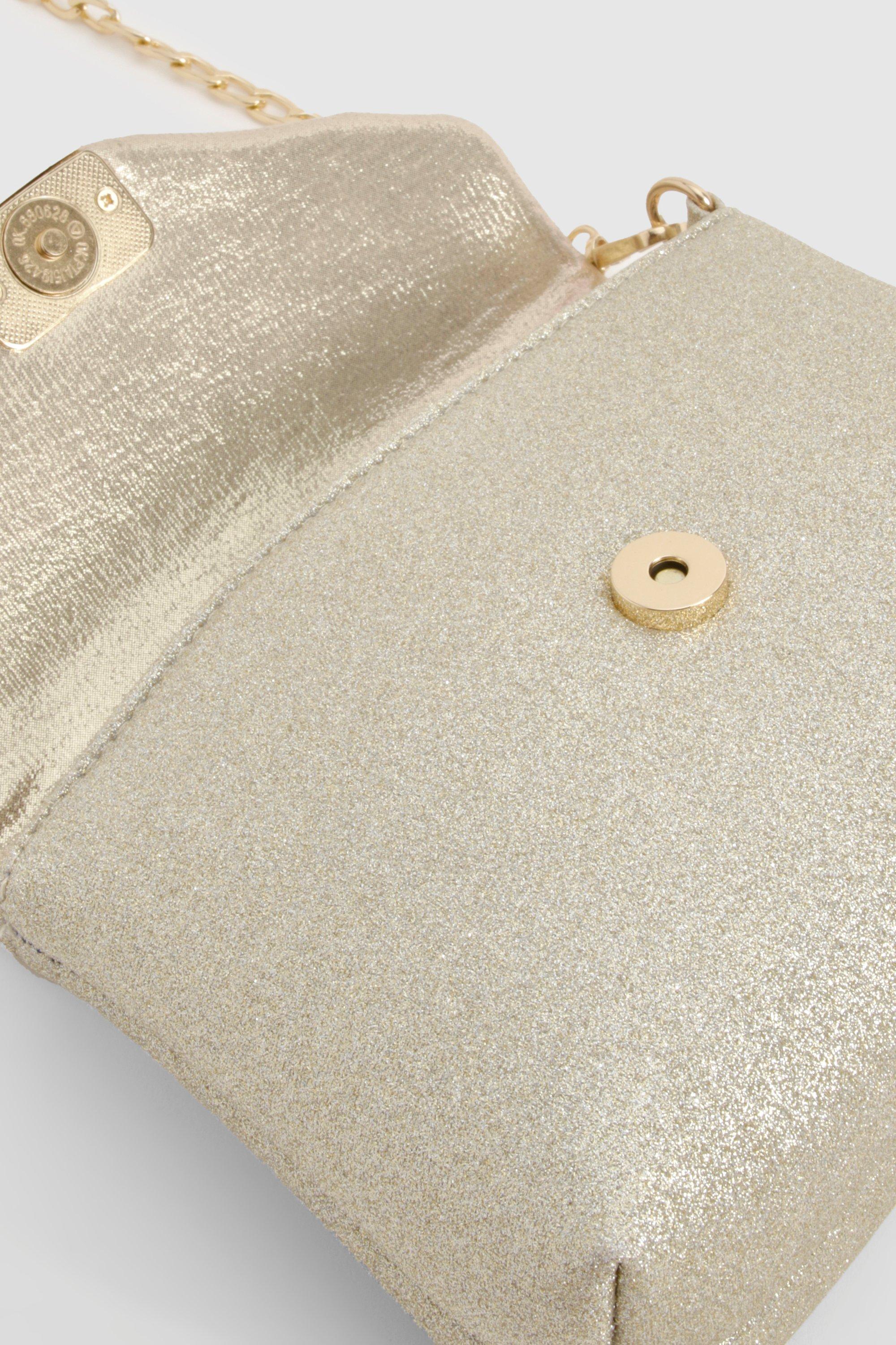 Gold glitter crossbody bag on sale