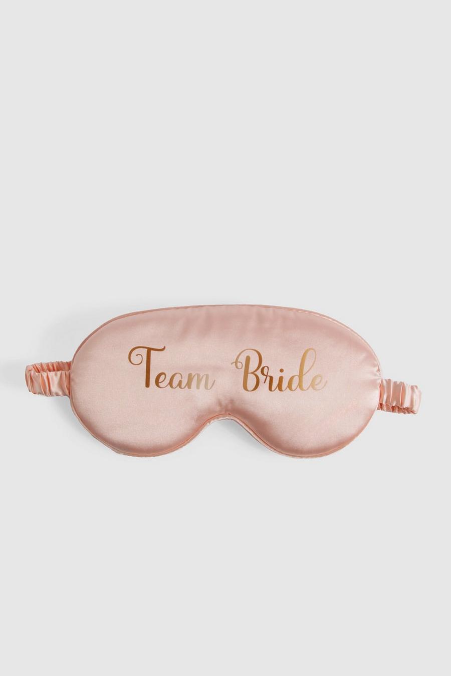 Baby pink Team Bride Oogmasker
