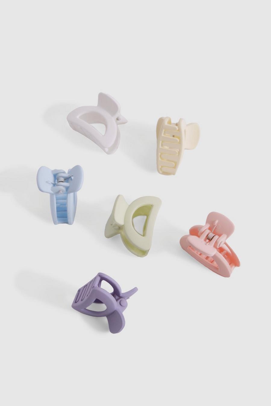 Multi 6 Pack Mini Claw Clips  image number 1