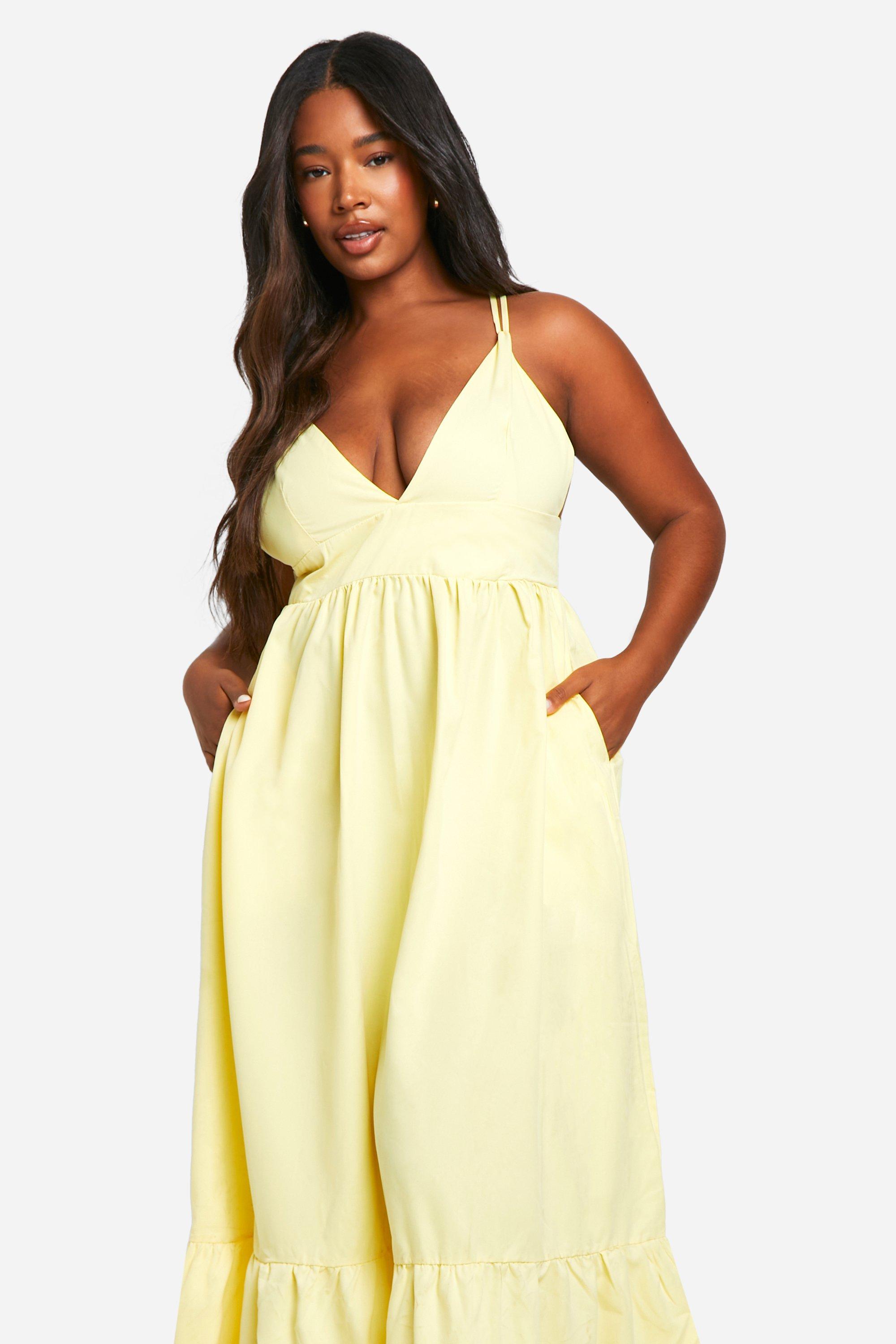 Lemon dress plus size best sale