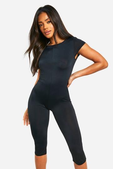 Pedal Pusher Capri Unitard black