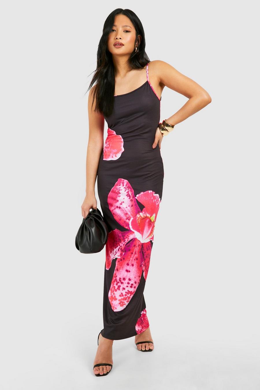 Petite Bold Floral Maxi Dress 