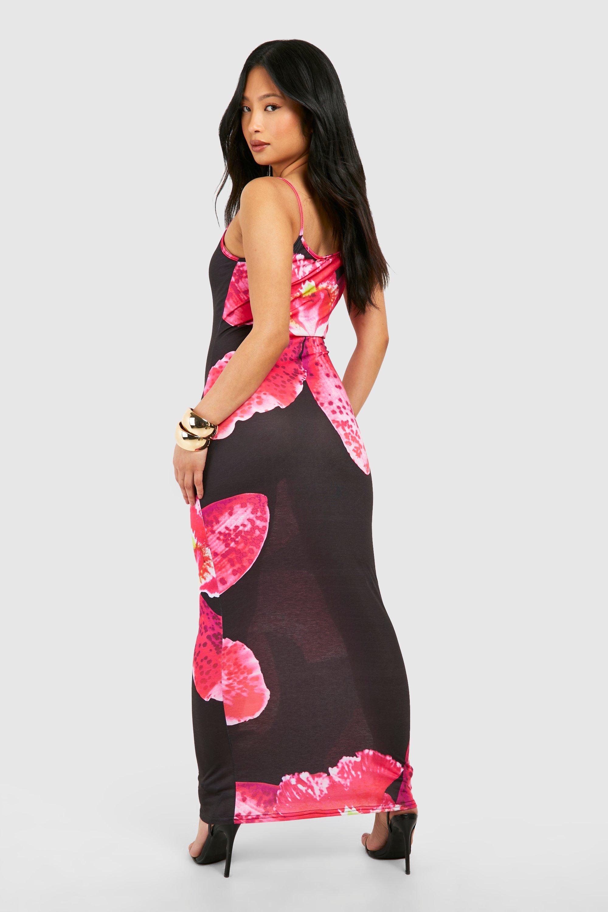 Petite maxi dresses boohoo best sale